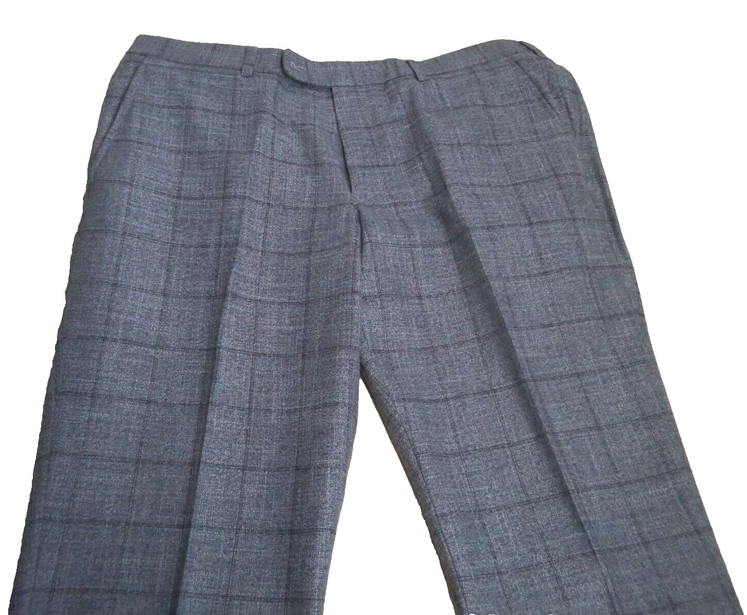 Huddersfield gray plaid 2Button soft bamboo fabric suit 40R Pants W36″x30L