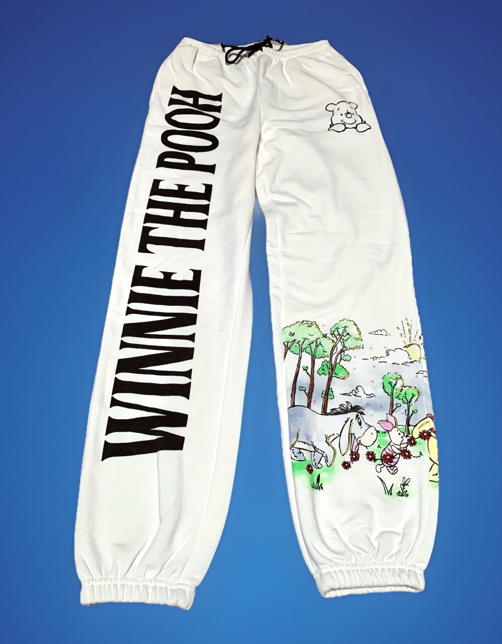 NEW Winnie the Pooh & Friends Women’s Ivory/Cream Jogger Sweatpants Size Small