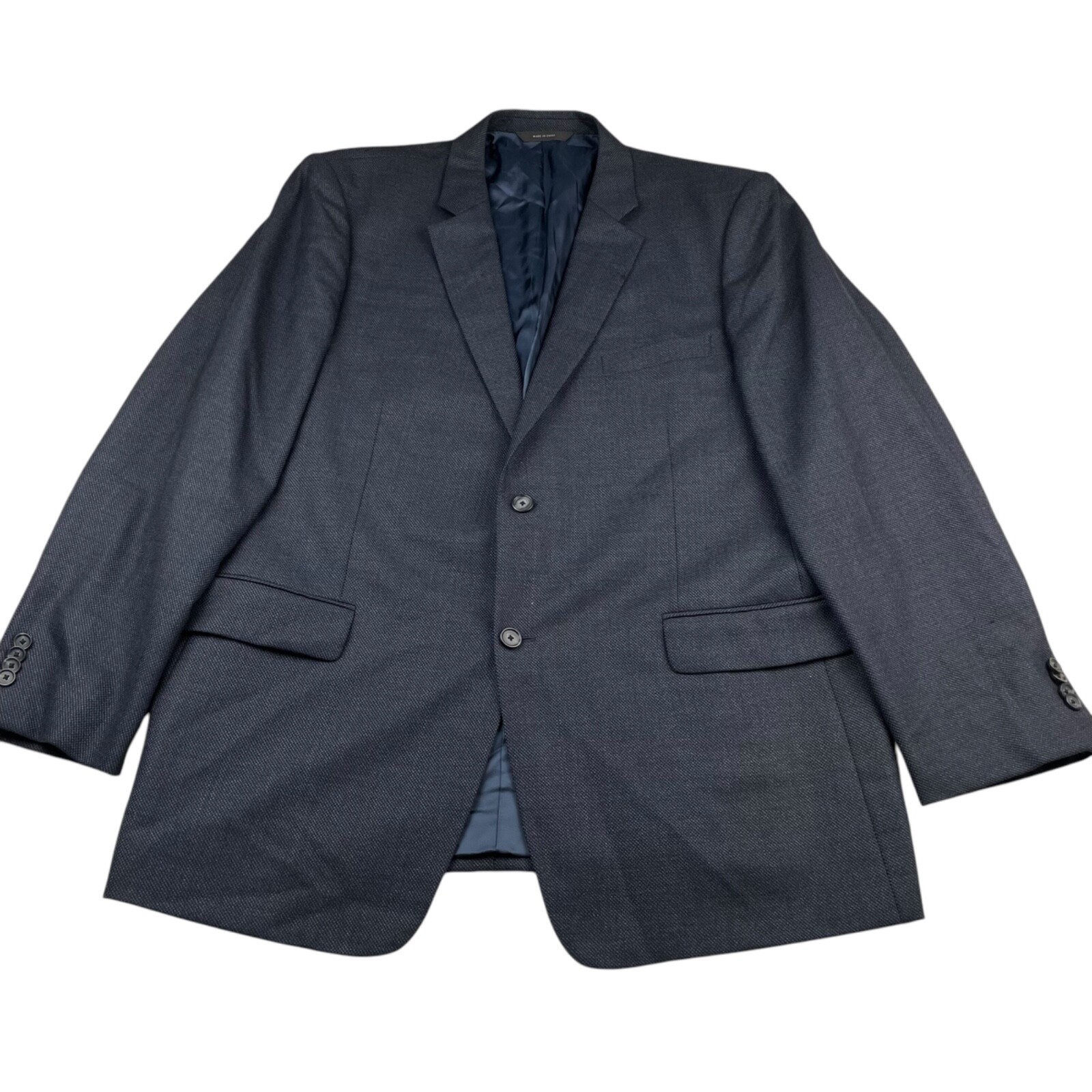 John W. Nordstrom Men’s 100% Wool 2-Button Blazer Blue • 48L US