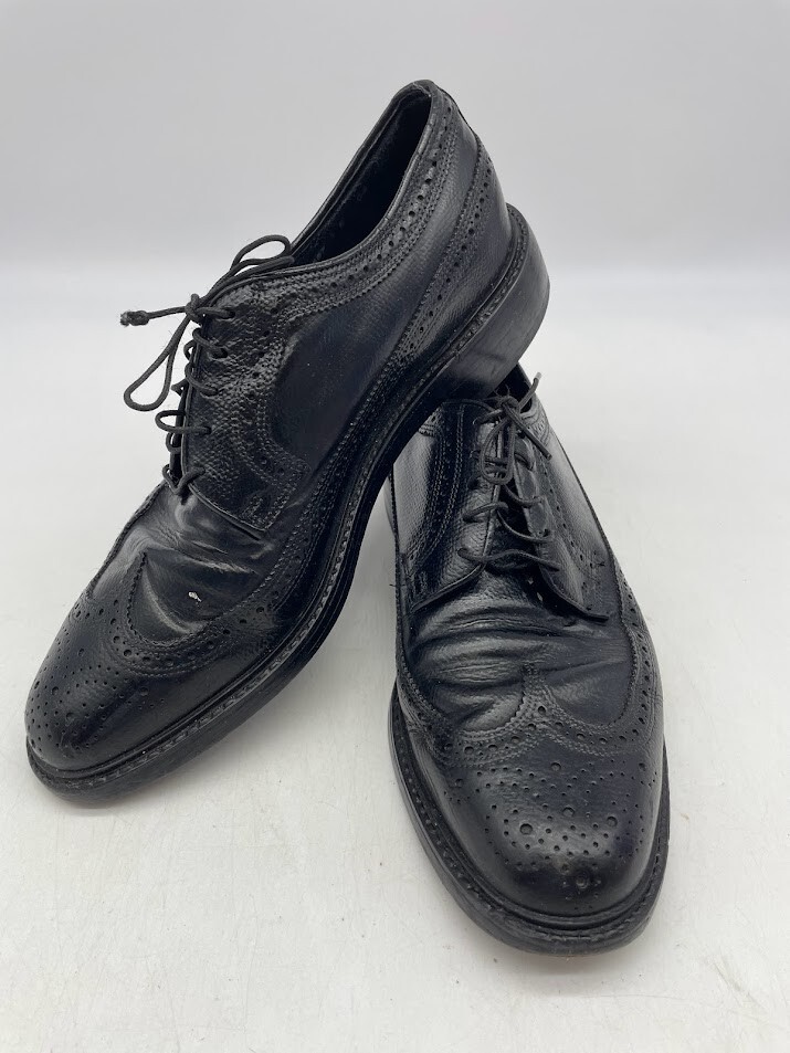 Goodyear Neolite Men’s WingTip Dress Shoes Black Round Toe Lace Up Size 7D