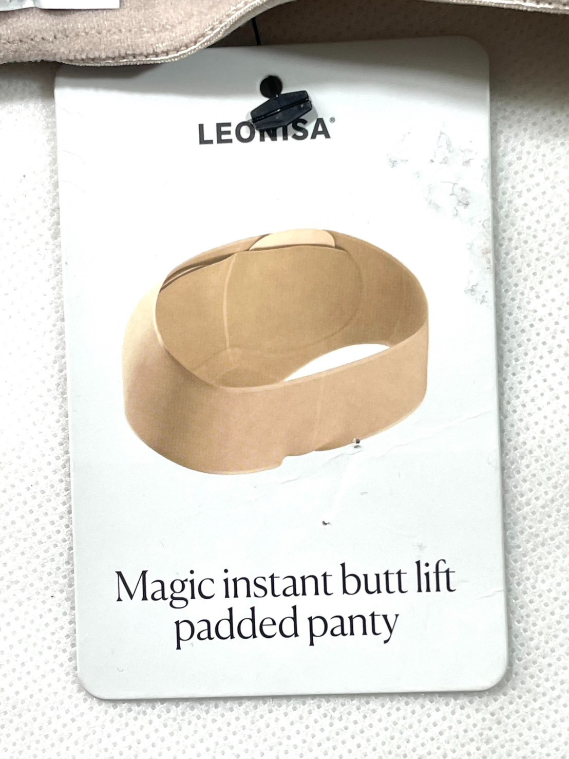 NWOT Leonisa Women’s M Magic Instant Butt Lift Padded Panty 12688 Beige