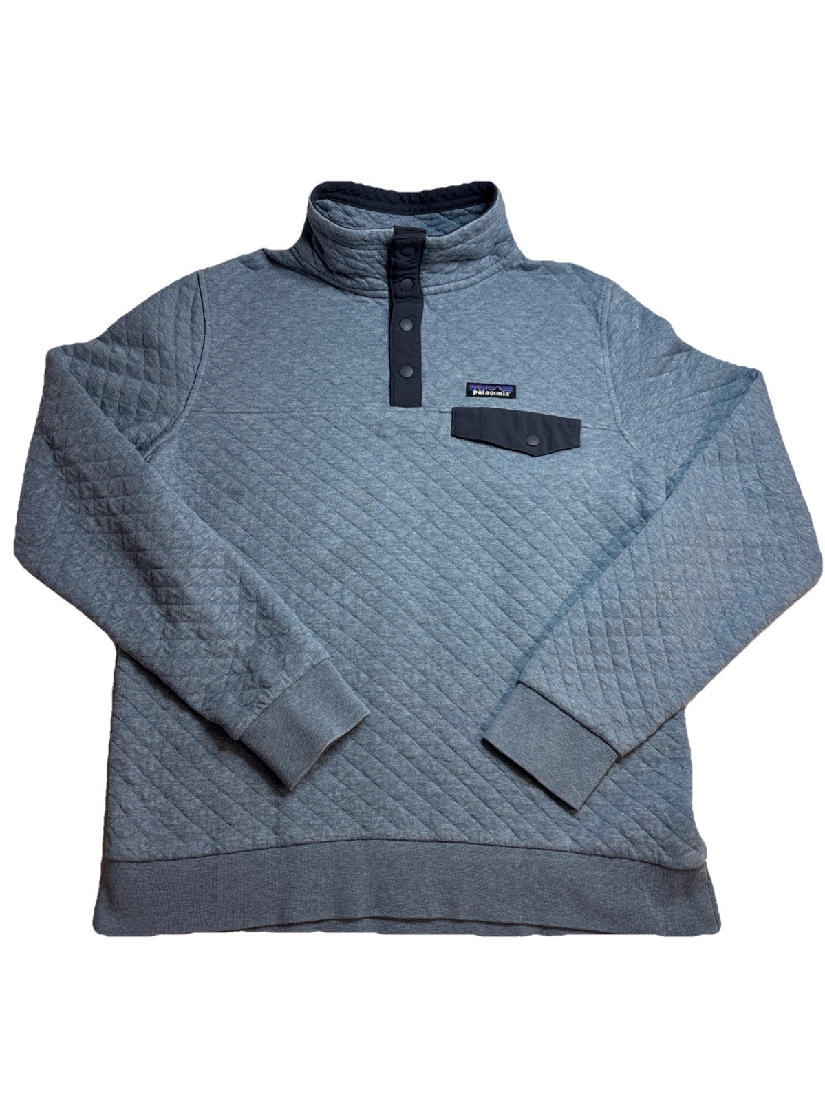 Patagonia Organic Cotton Women’s Snap Button Quilt Pullover M