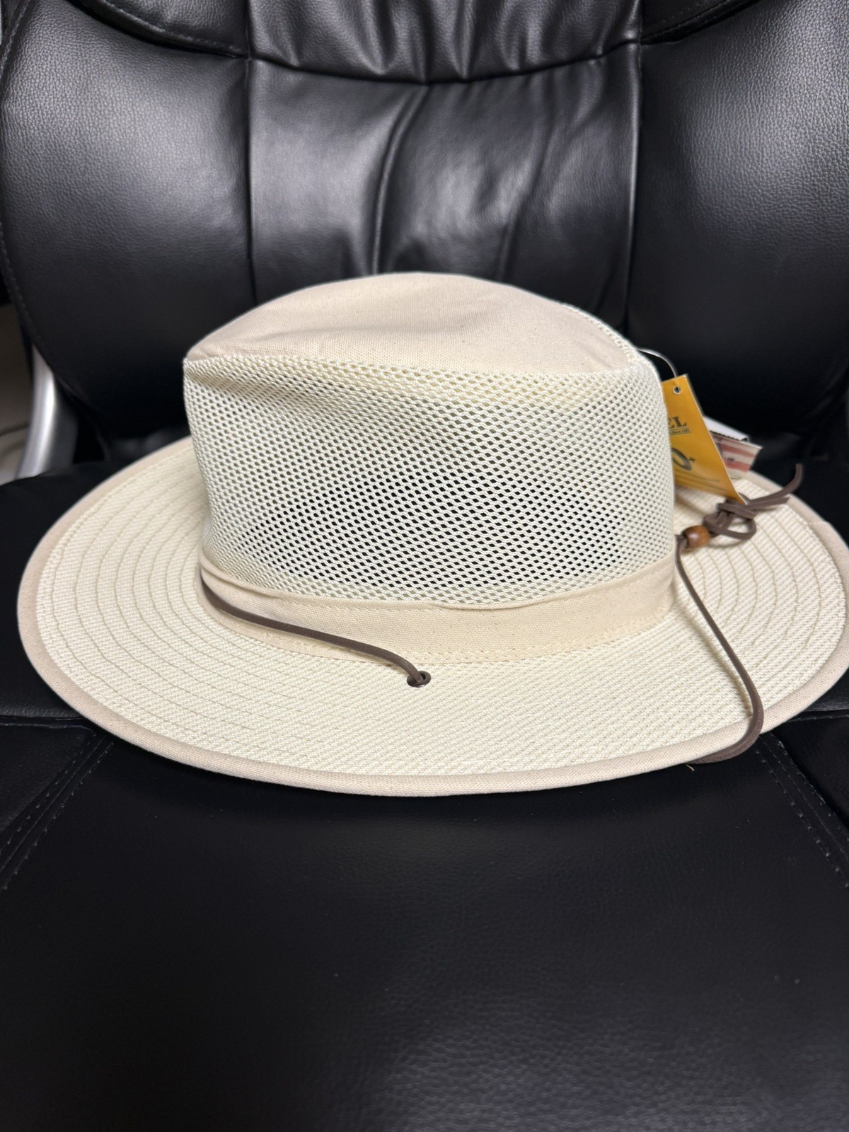 Henschel Crushable Soft Mesh Aussie Breezer Hat, Natural, 2XL