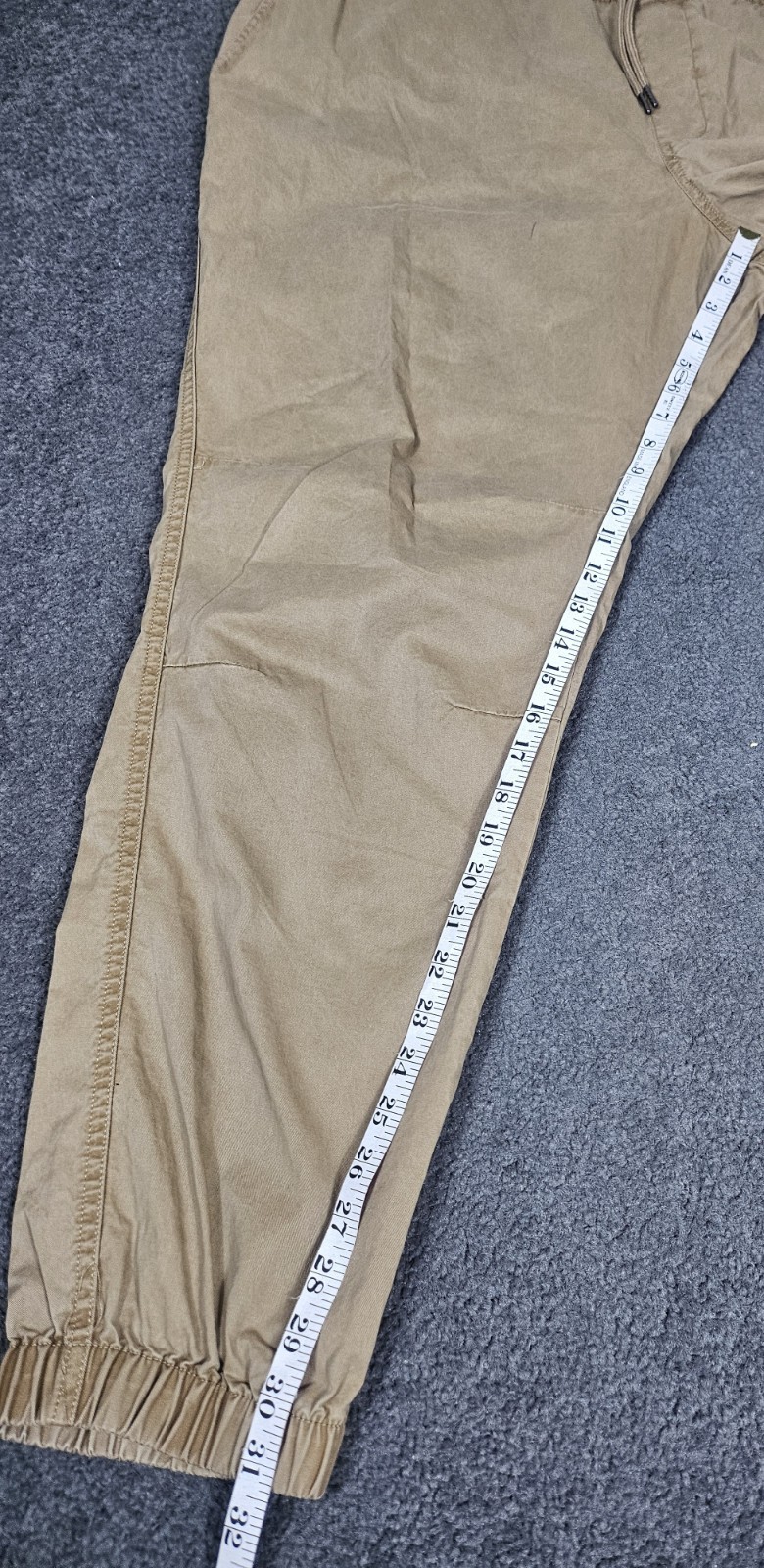 Men’s Jogger Pants 2XL 44-46 No Boundaries Urban Khaki Twill Elastic Waist
