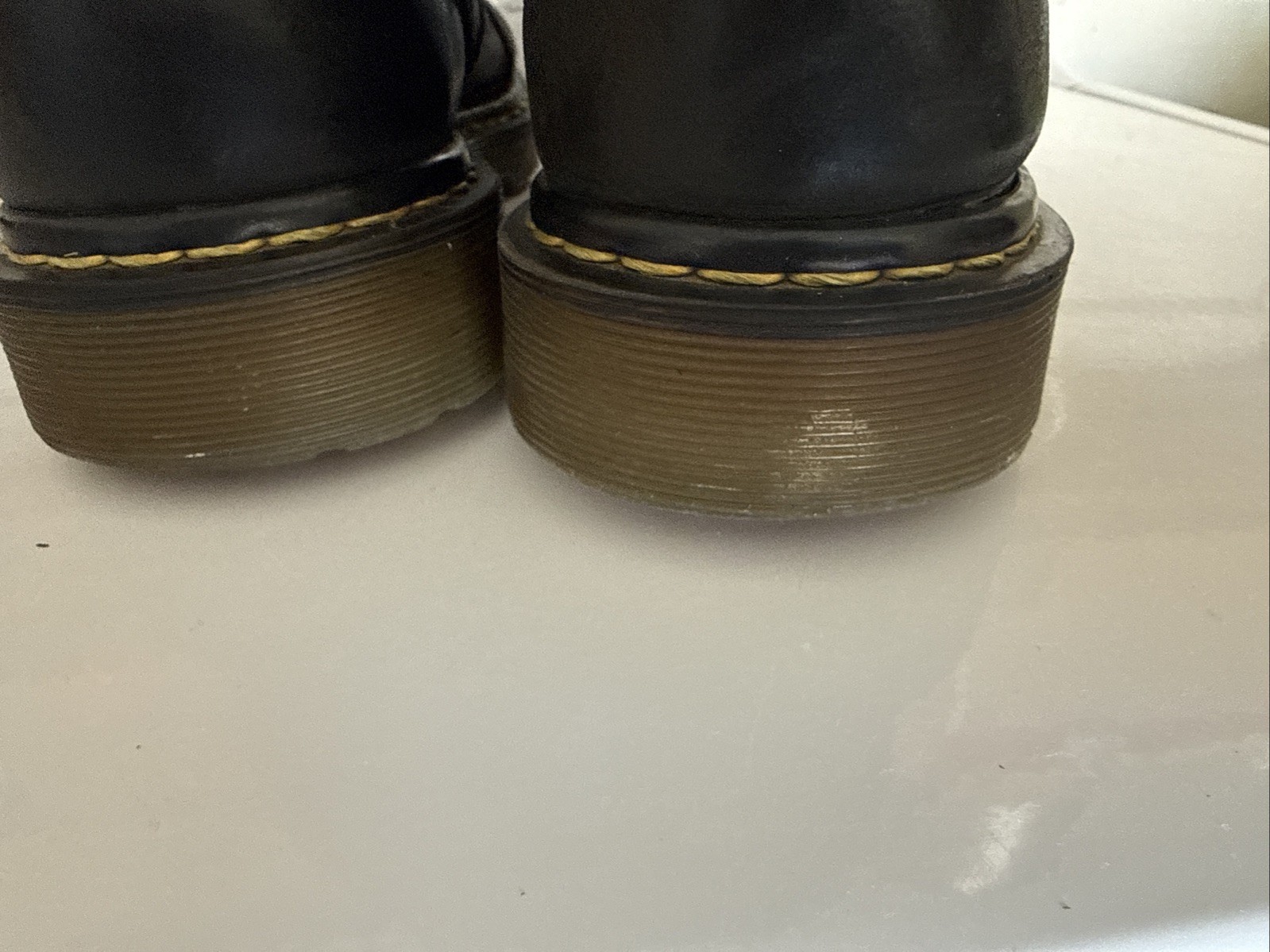 Dr Martens Made In England Black Leather Boot Mens US 10 UK 9