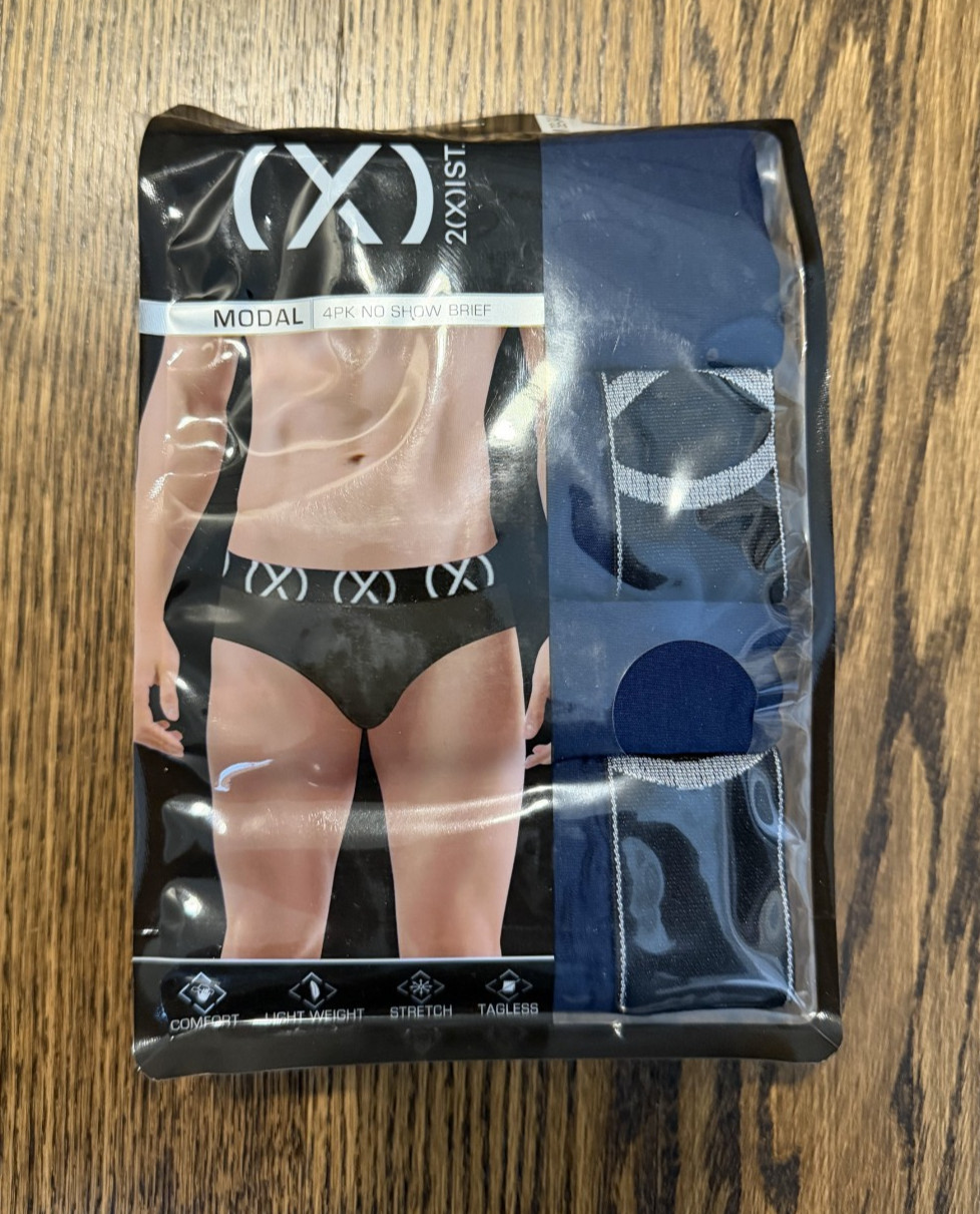 2(X)IST (4-Pack) Modal No Show Briefs Underwear Medium NWT
