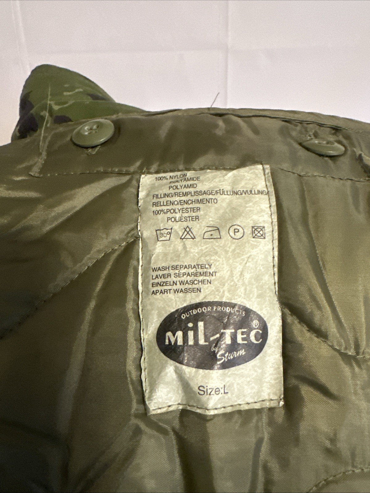 Mil-Tec Sturm German Army Jacket With Liner Camo Mens Size Large