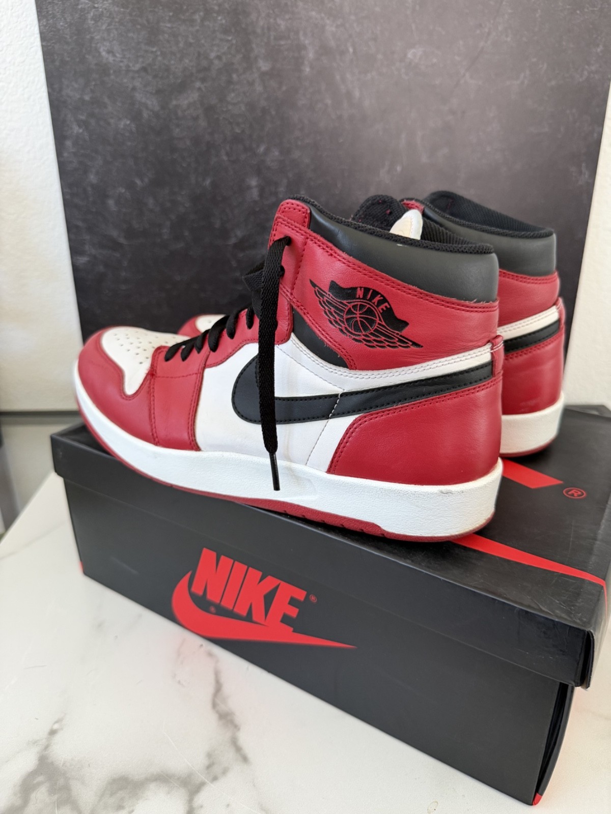 Air Jordan 1 – Black White and Red – Size 11 – Pre-owned – Original Box