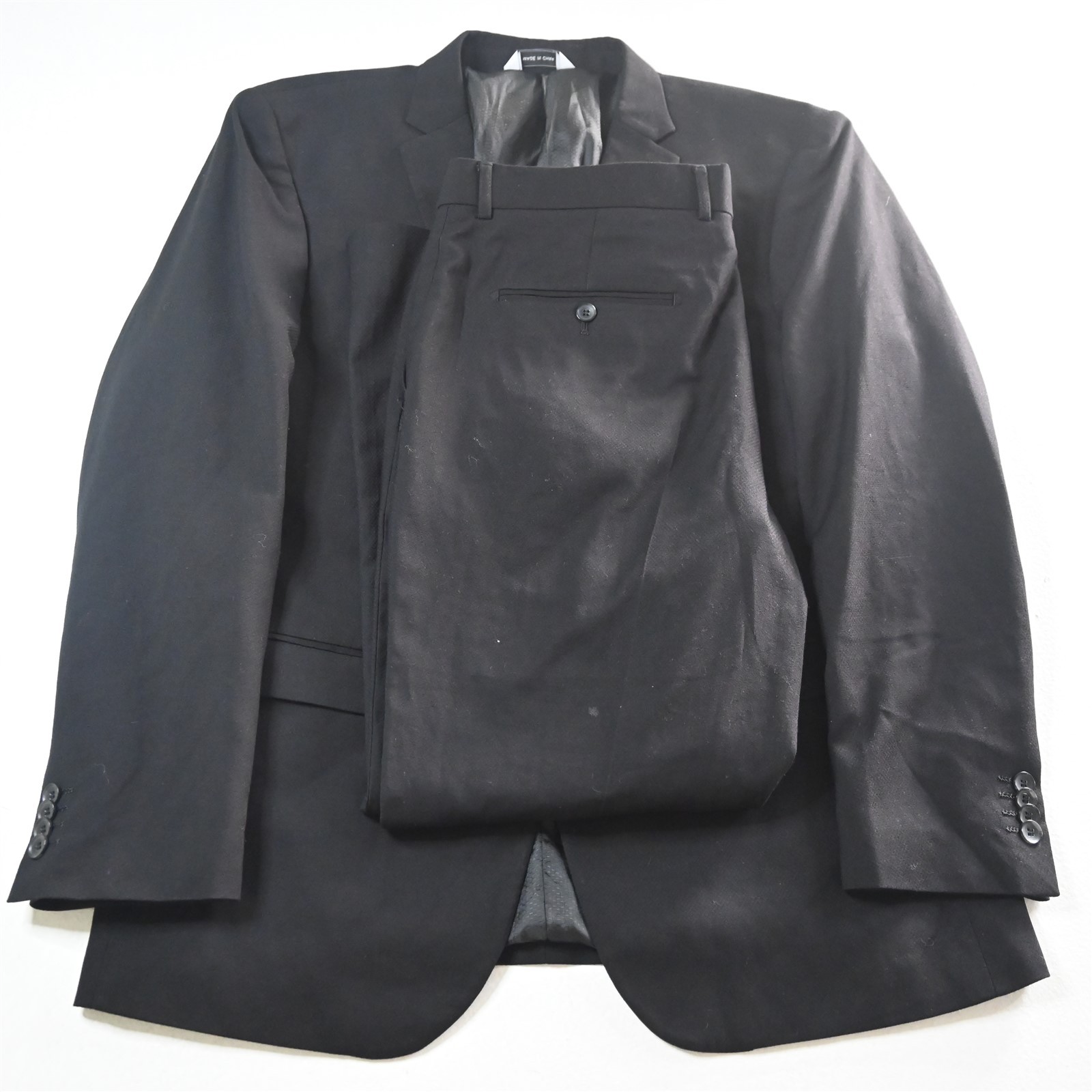 Lineage 44R 36×30 Black Honeycomb Stretc Mens Jacket Pants Suit