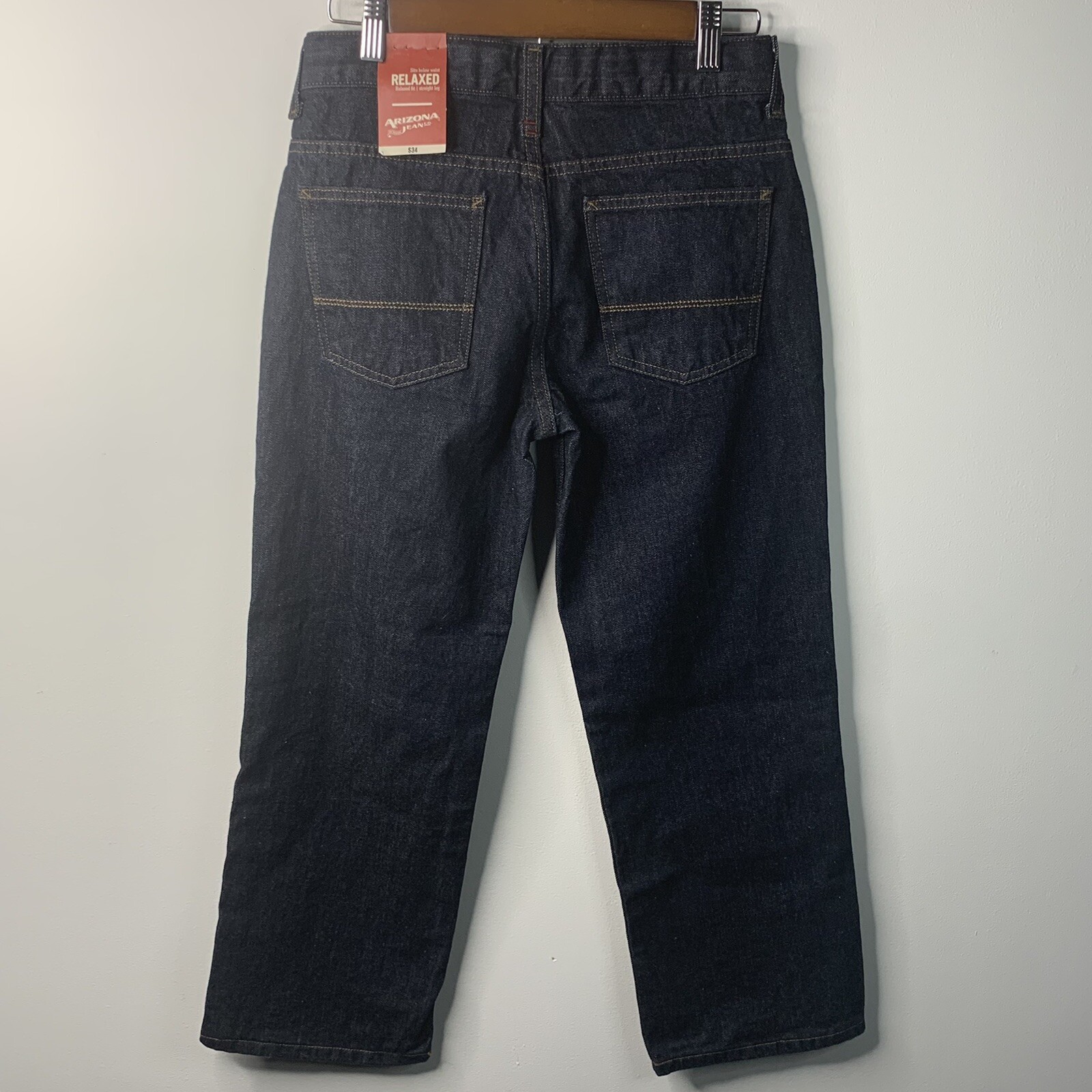 Arizona Jeans Relaxed Fit Below Waist Straight Leg Boy’s Size 10 Husky NWT