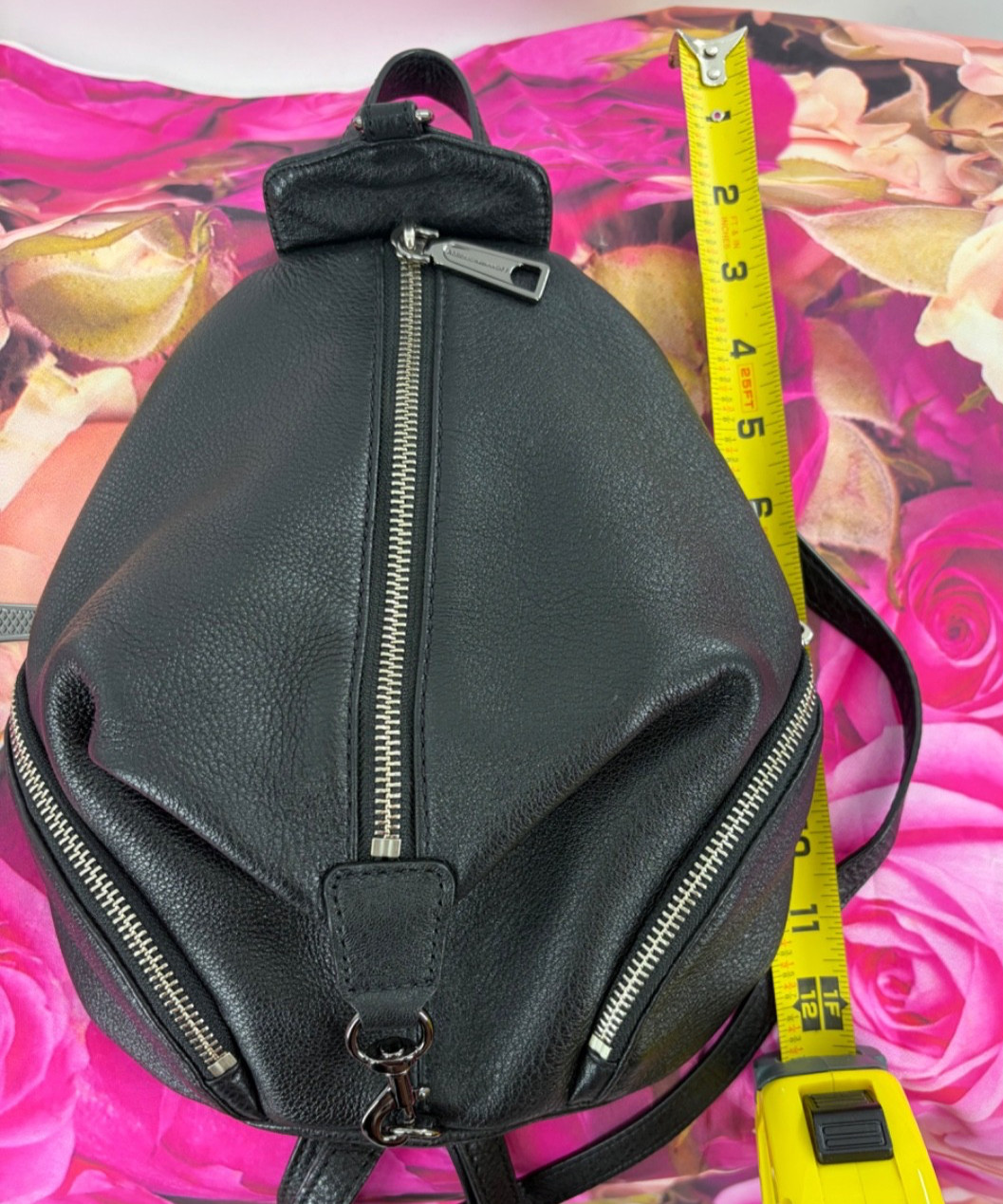 Rebecca Minkoff Pre-loved Julian Convertible 100% Leather Small Black Backpack