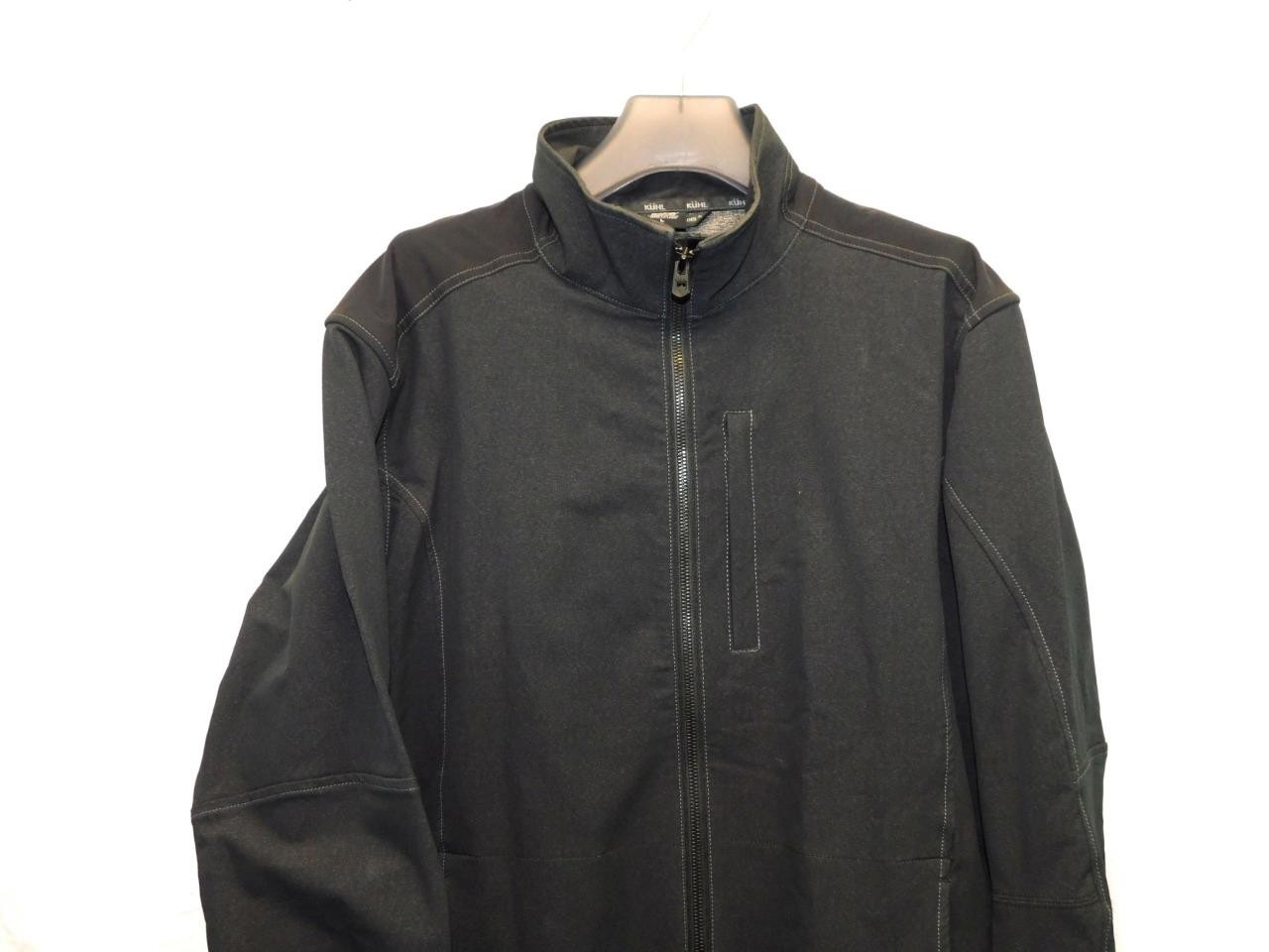 Kuhl L Klash Jacket Greystone 2 Catamaran Boat Jakolof Bay AK Alaska Stitched Lg