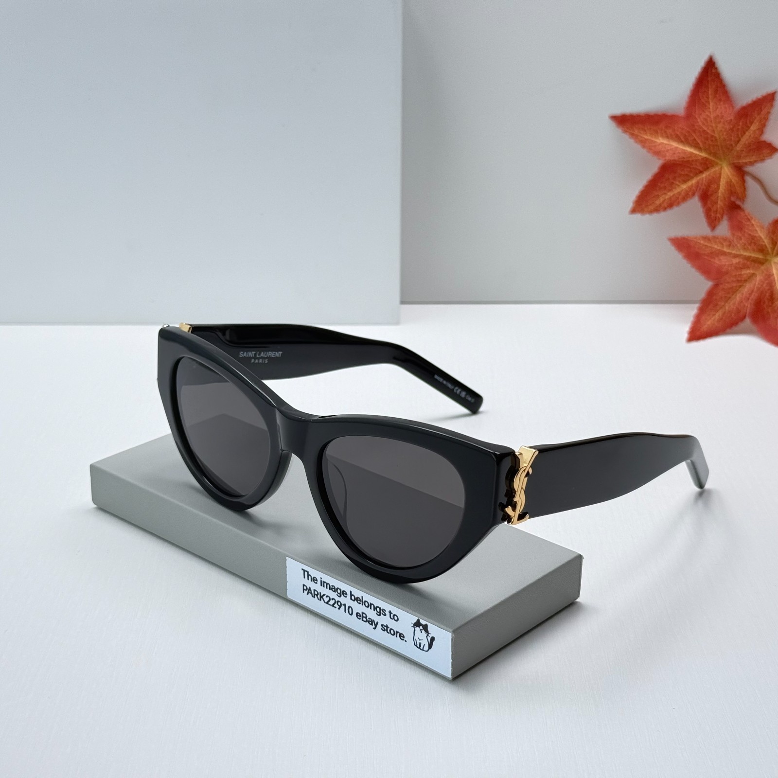 Saint Laurent SL M94 Cat Eye Sunglasses Black Frame 53-20-145 Made in Italy