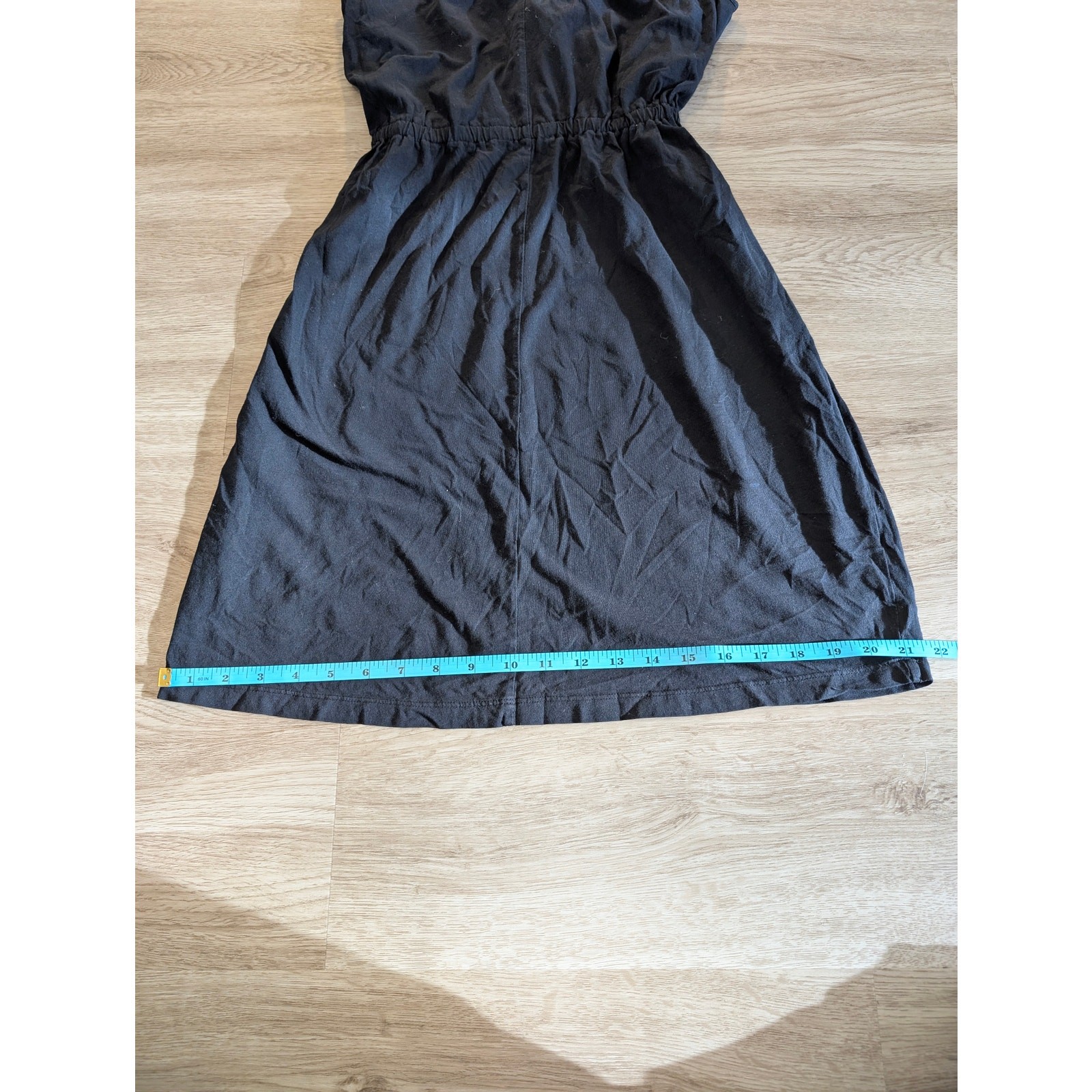 Bobi Los Angeles Black Sundress Womens Medium M Strappy Braided Knit Tank Dress