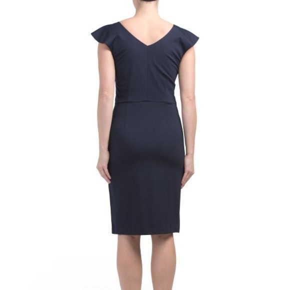 NWT J. McLaughlin Treecia Dress M MSRP $208 Navy Blue