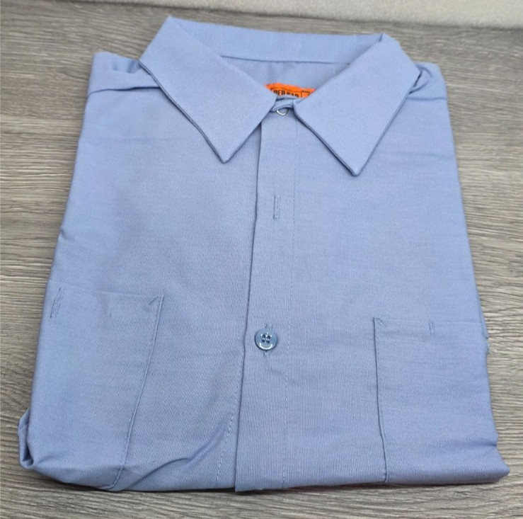 Red Kap Men’s Short Sleeve Industrial Work Shirt SP24LB5 Light Blue SS