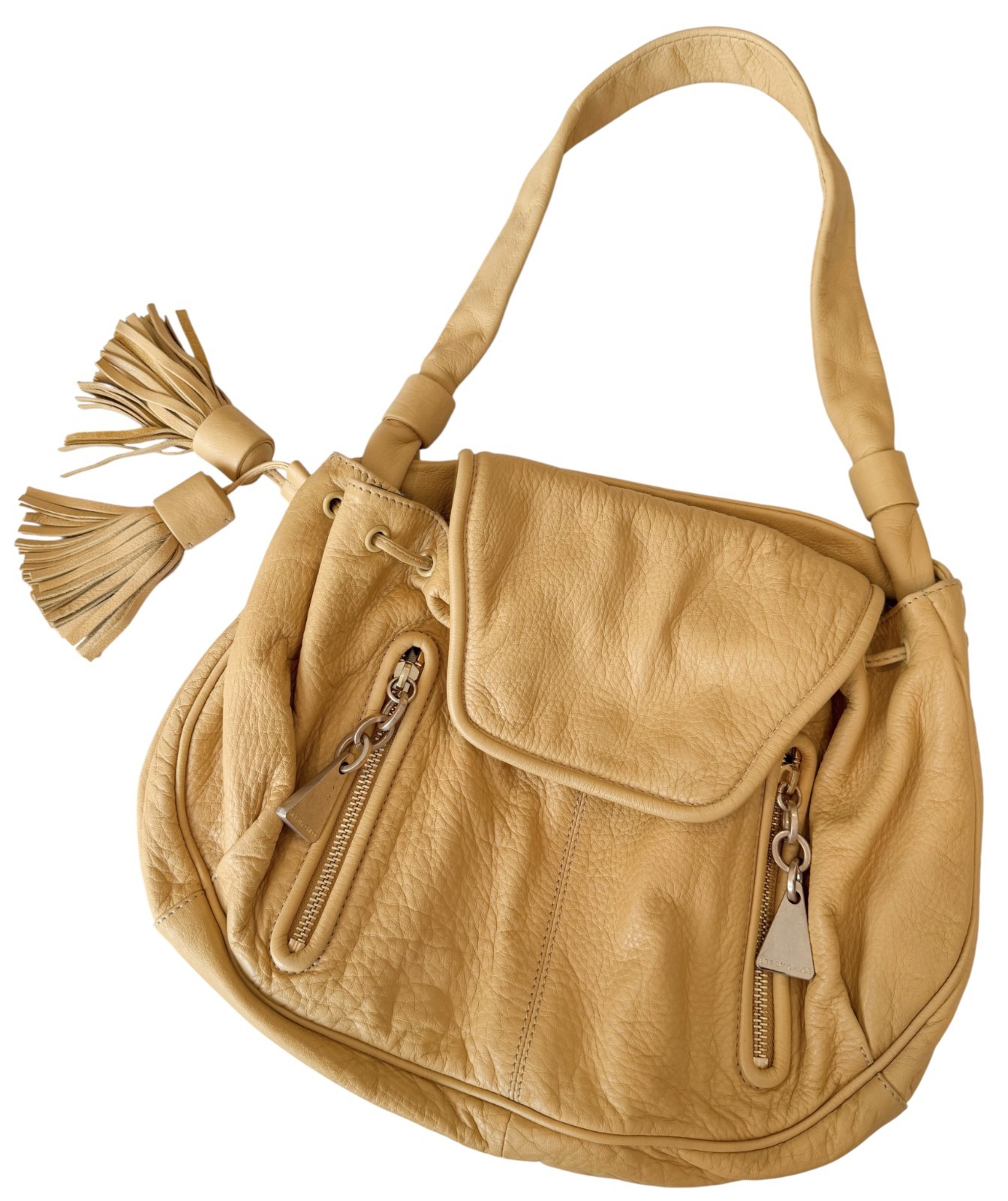 See By Chloe Cherry Handbag Lamb Leather Tassel Flap Vintage Y2K Butter Yellow