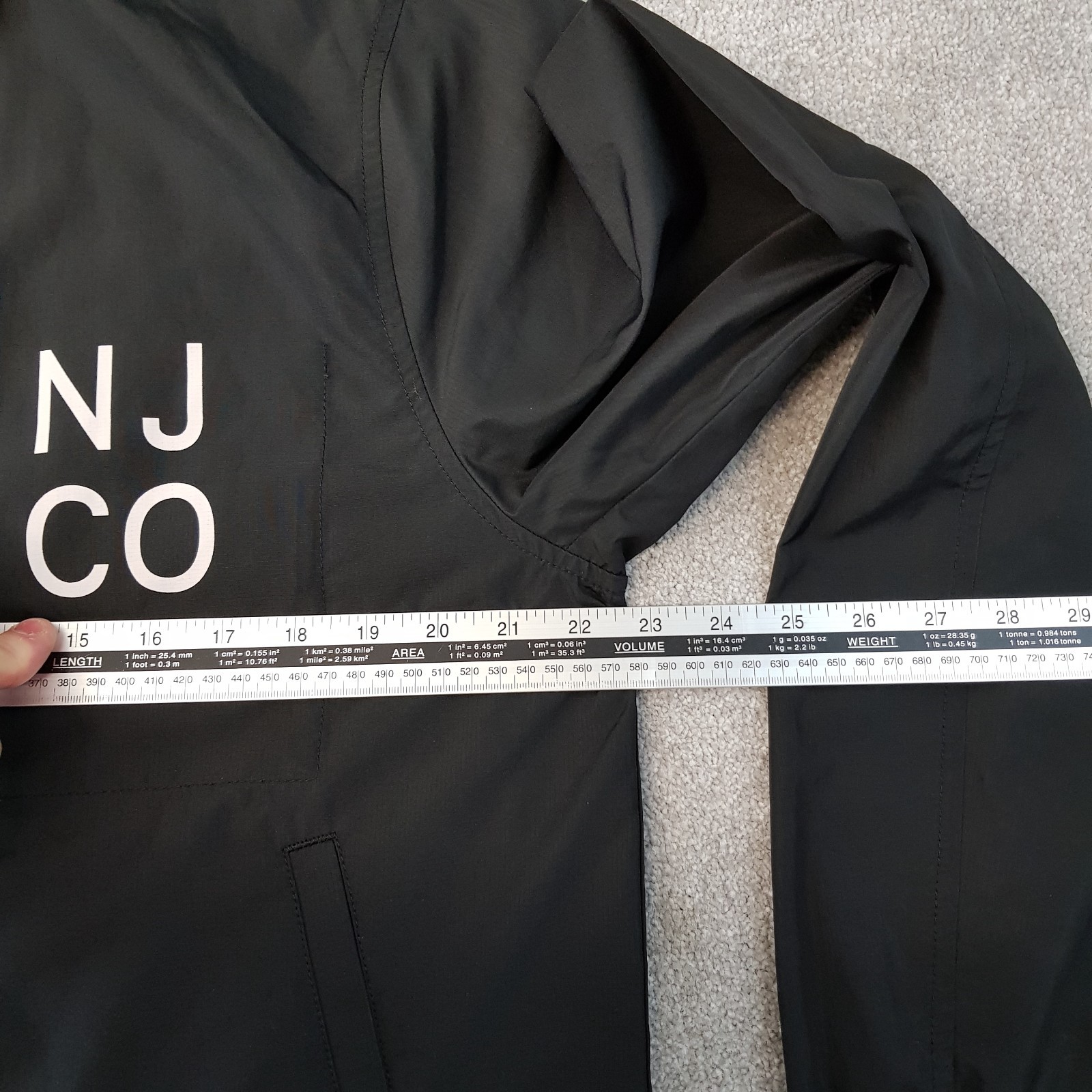 Nudie Jeans Mens Jacket Medium Black Coach Snap Casuals Mods Liam Lightweight