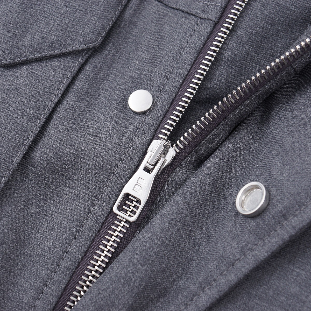 Brett Johnson ‘Lugano’ Mid Gray Padded Wool Field Jacket L (Eu 52) NWT