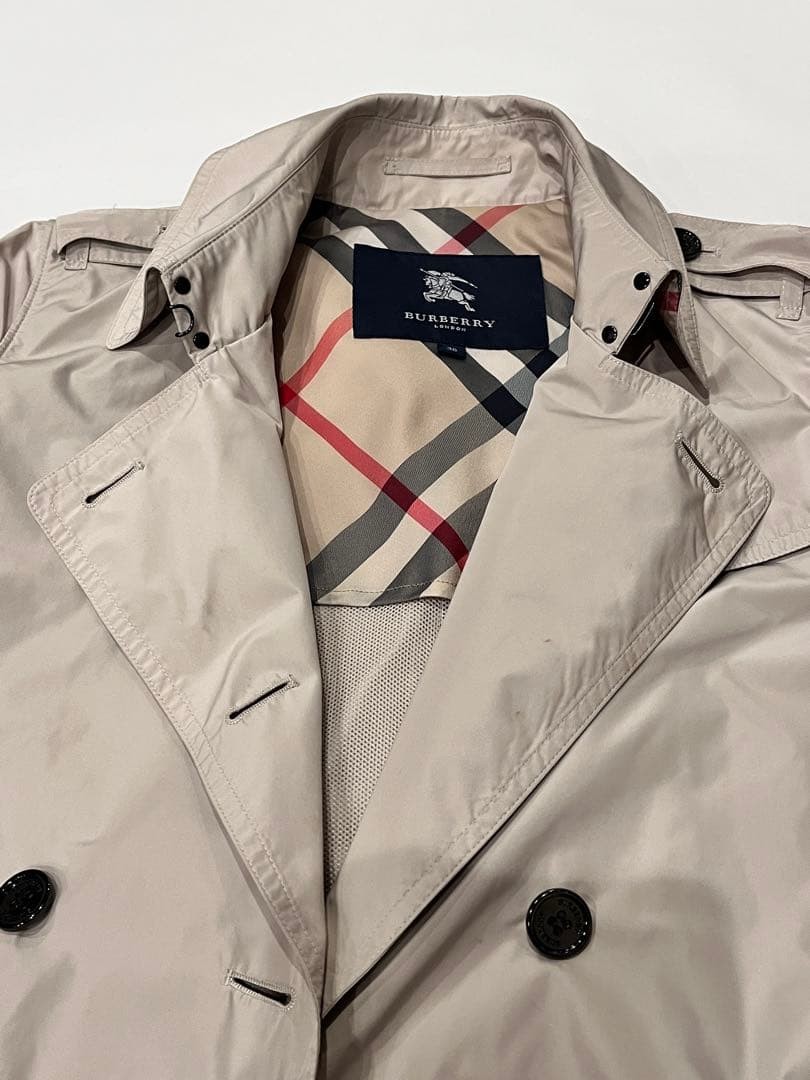 BURBERRY London nylon trench coat size 38