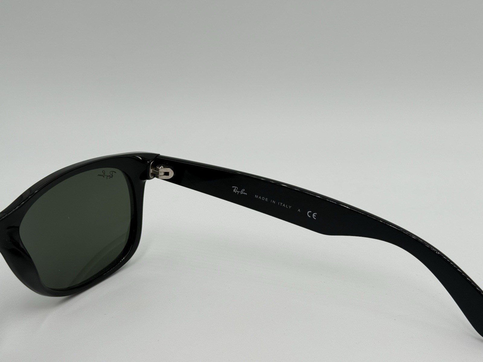 RAY BAN RB2132 901 58mm NEW WAYFARER Black; Green Classic G15 AUTHENTIC ITALY