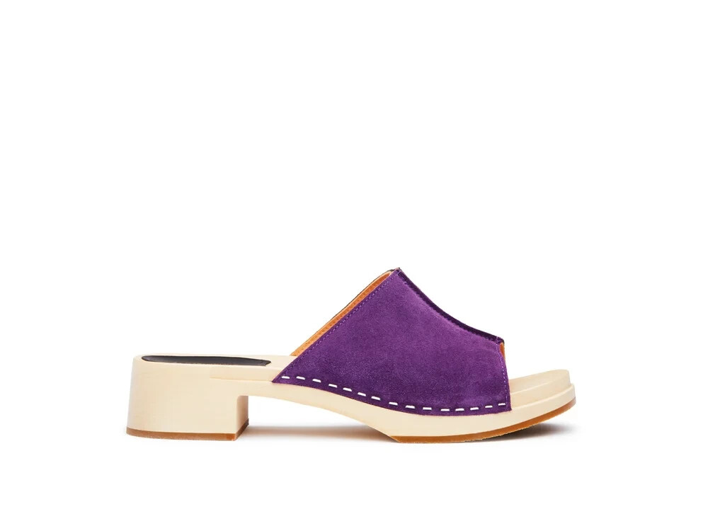 swedish hasbeens Combo Clog Nero/Viola 39 (US Women’s 9) B (M) Save $155.00