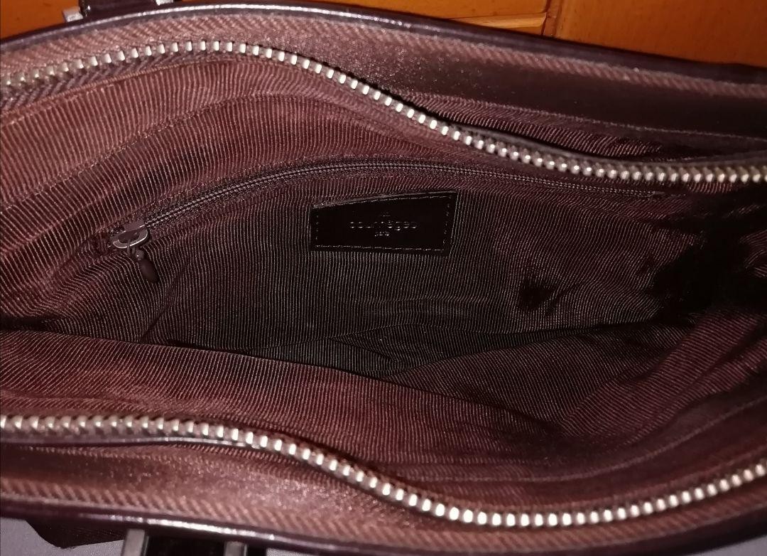 Courreges Handbag Brown 10.6 inch