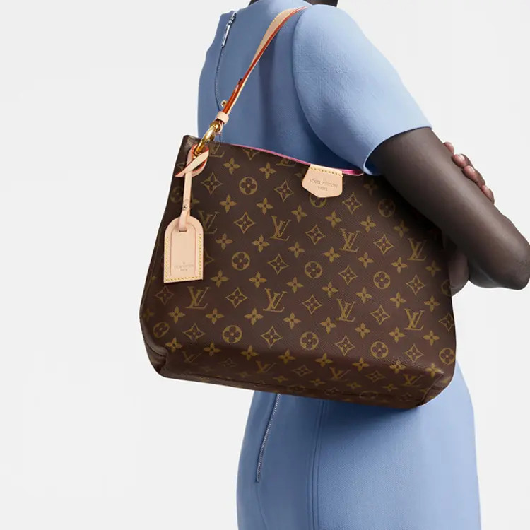 LOUIS VUITTON Graceful Hobo Bag Tote Bag Handbag Medium Women’s 16×5.5×13.7 in