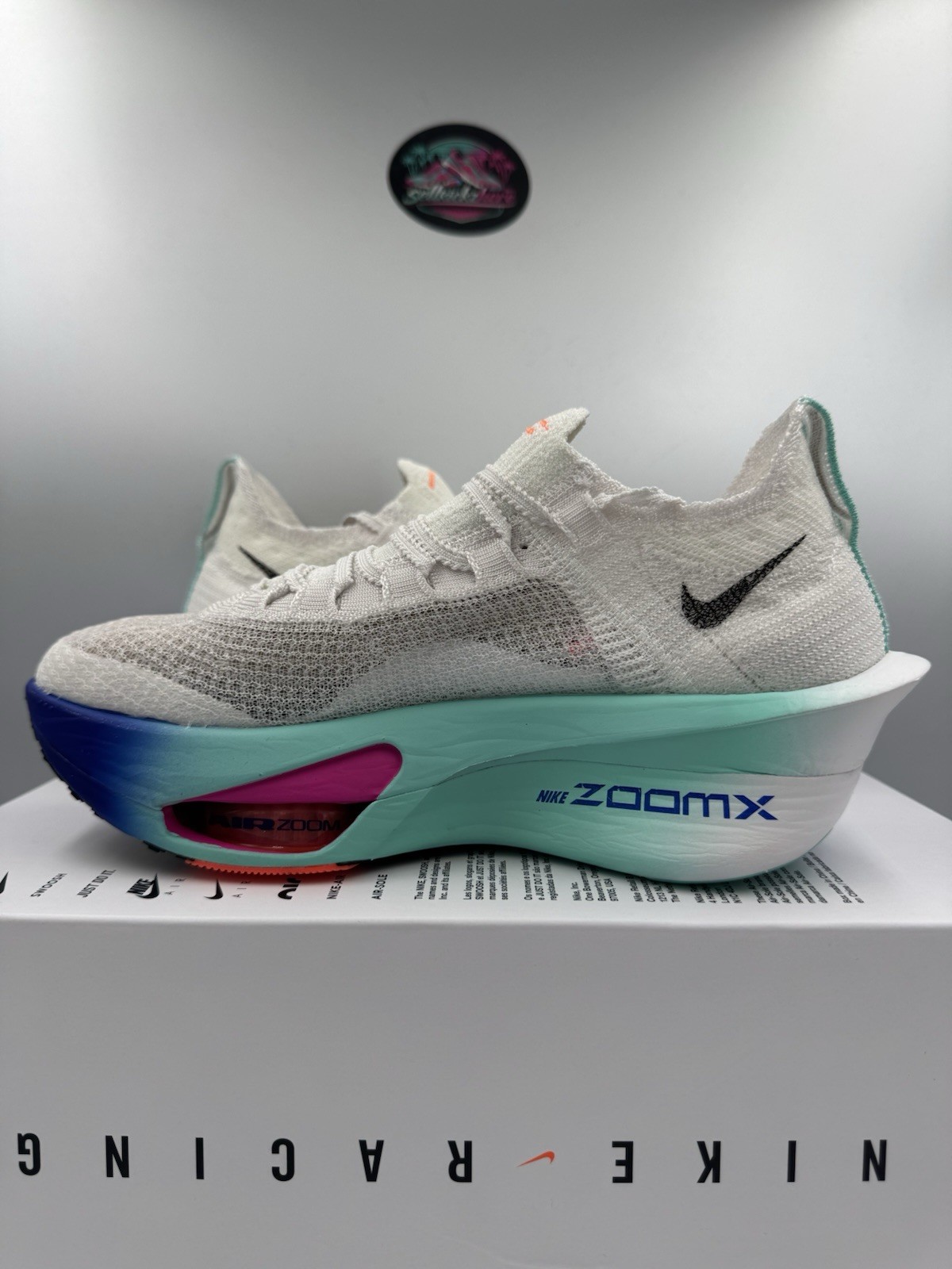 Nike Air Zoom Alphafly Next% 3 White Black Hyper Turquoise FD8311-104 Size 11.5