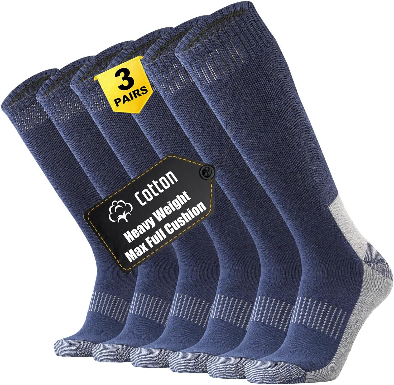 Max Knee High Socks for Men – Steel Toe Work, Hiking & Hunting