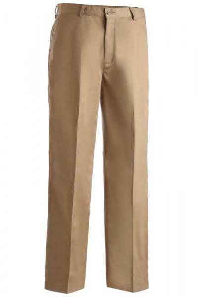 Men Pants khaki tan chino 28 32 34 36 38 40 42 46 52 54 flat Edwards 2577 NEW