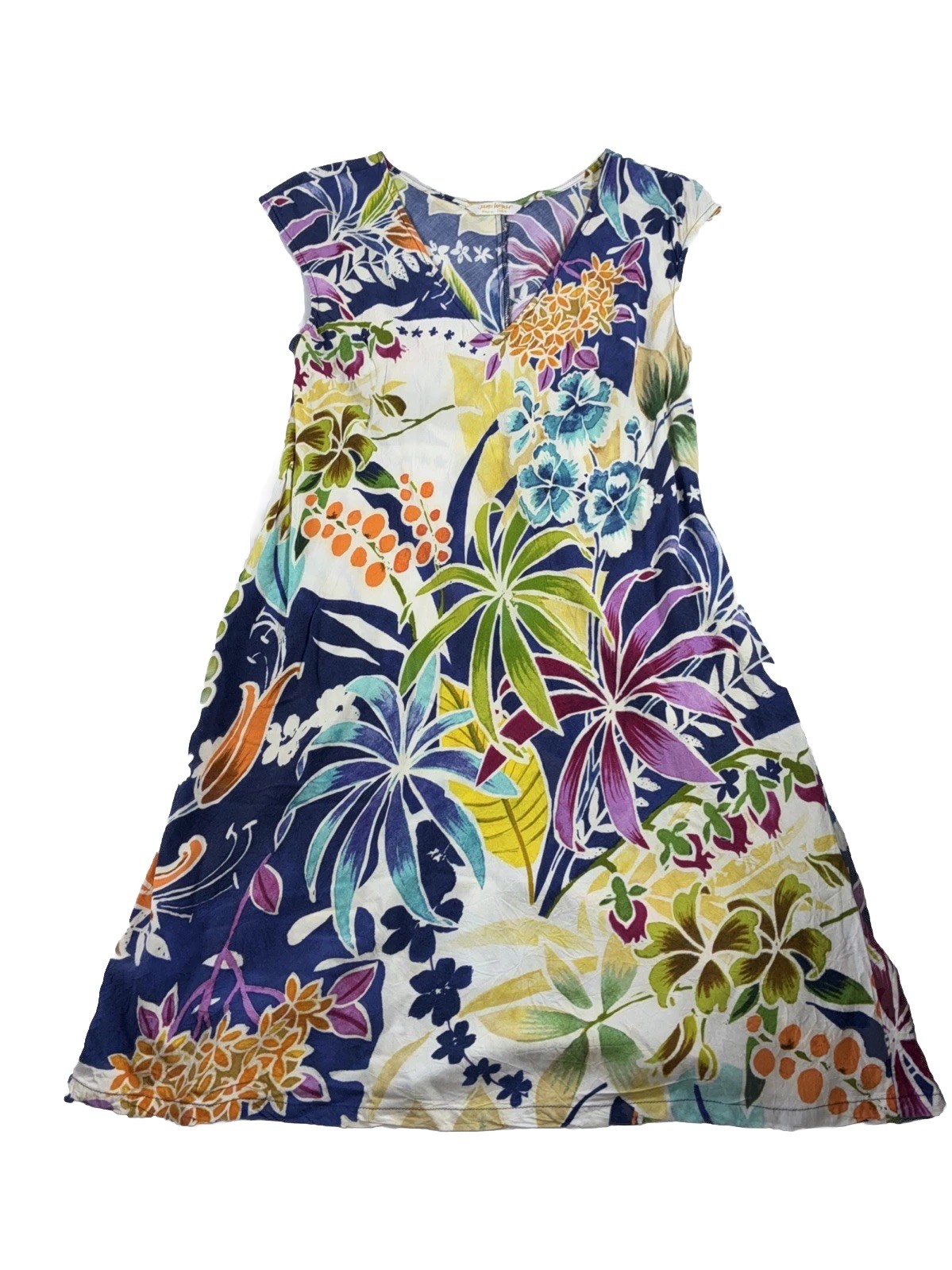 VTG Jams World Made in Hawaii Women’s Size S Shift Dress 100% rayon