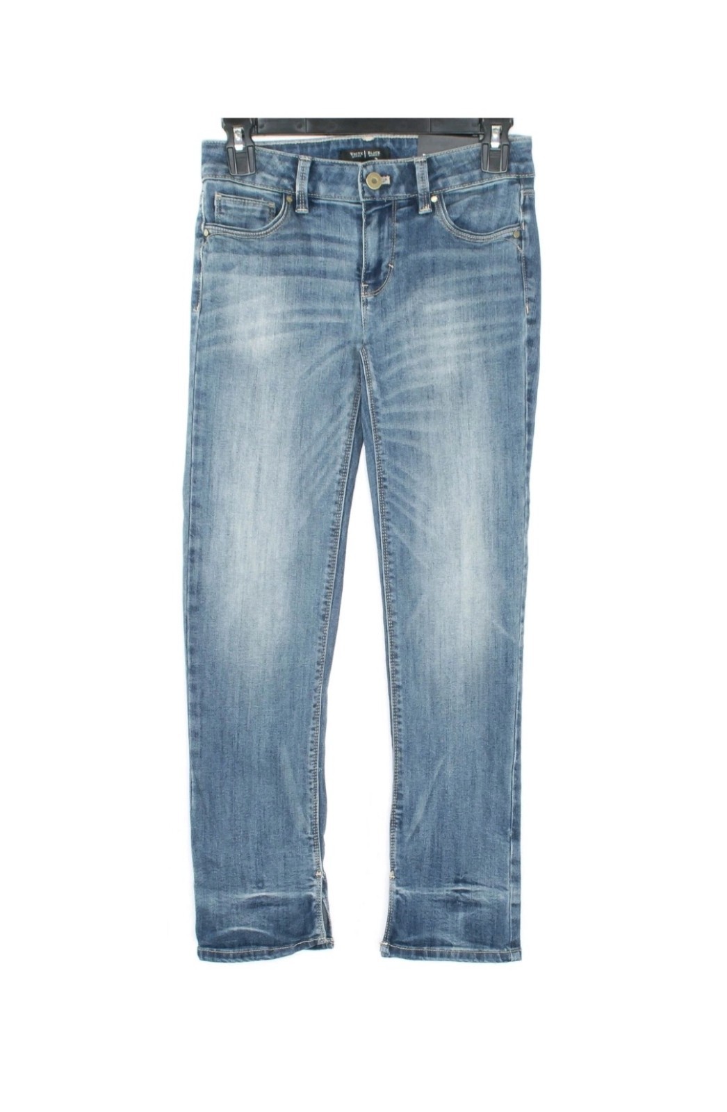 NWT White House Black Market Jeans Slim Crop Casual Minimalist Everyday Blue 00