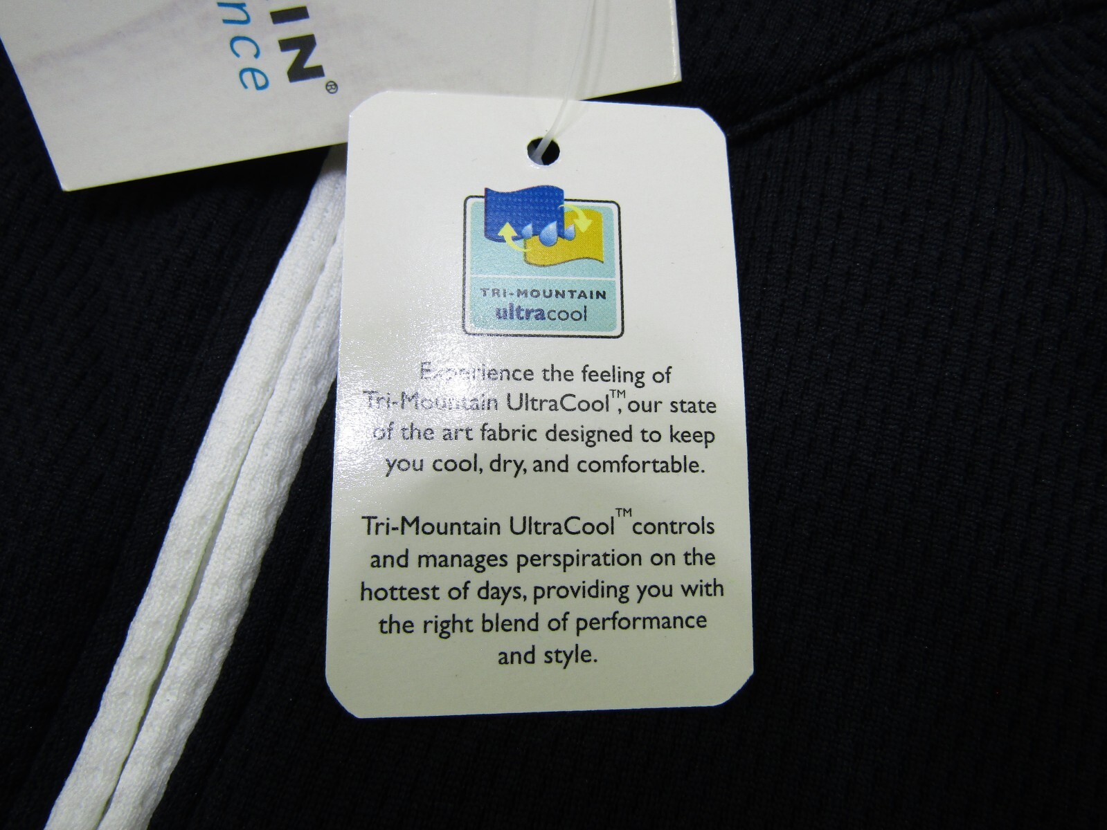 Tri Mountain Performance 1/4 Zip Pullover Men Large Winfield Moisture Wick NWT