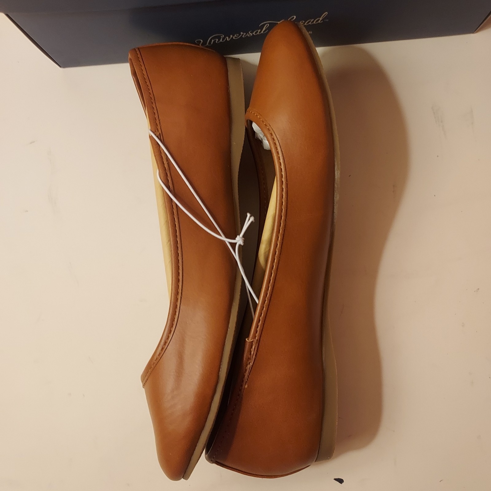 Universal Thread NWT Cognac Brown “Everly” Slip On Flat Loafers Wmn’s Sz 6.5