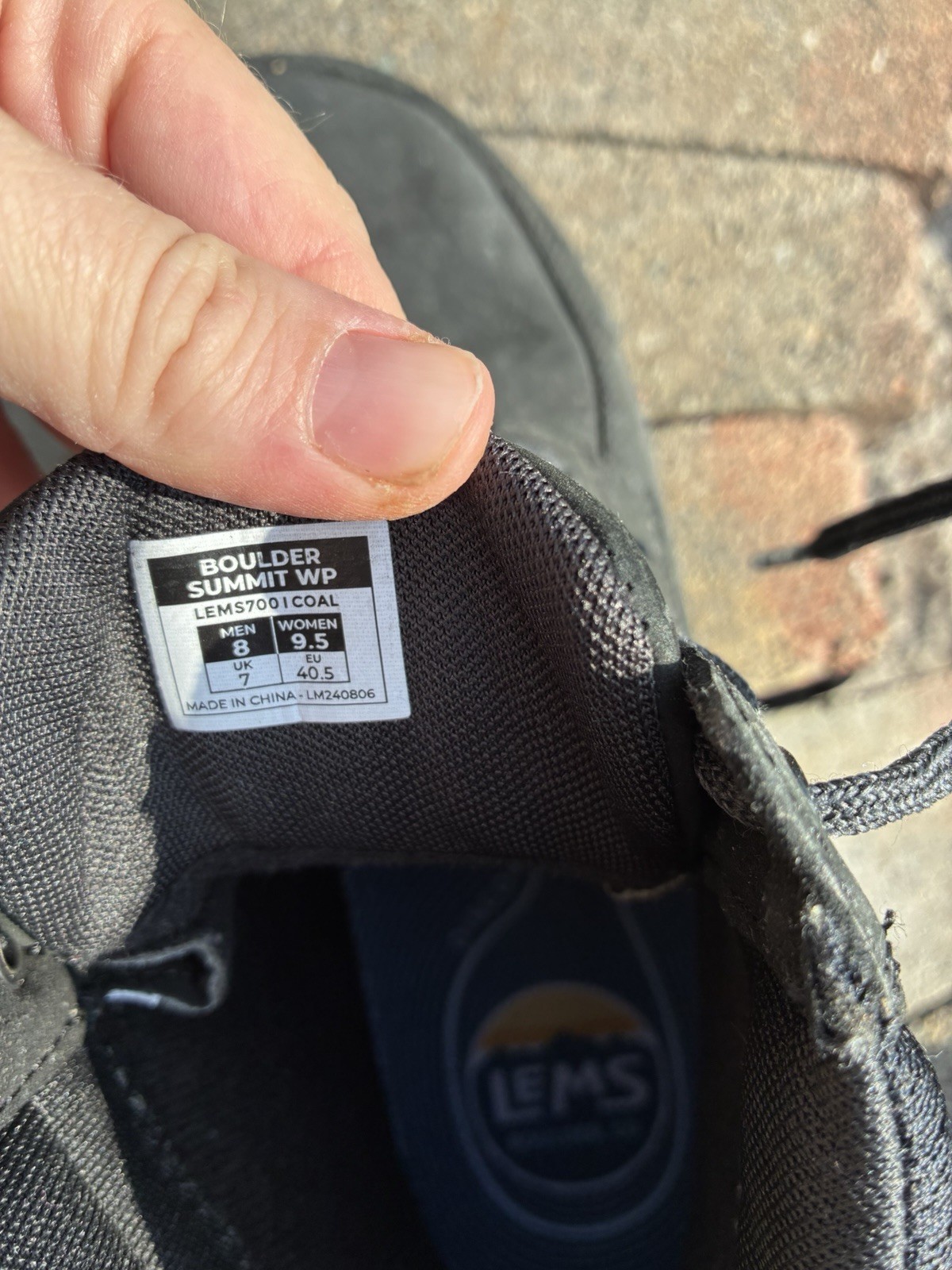 Lems Boulder Summit Waterproof Size 8M/9.5W 40.5 EU