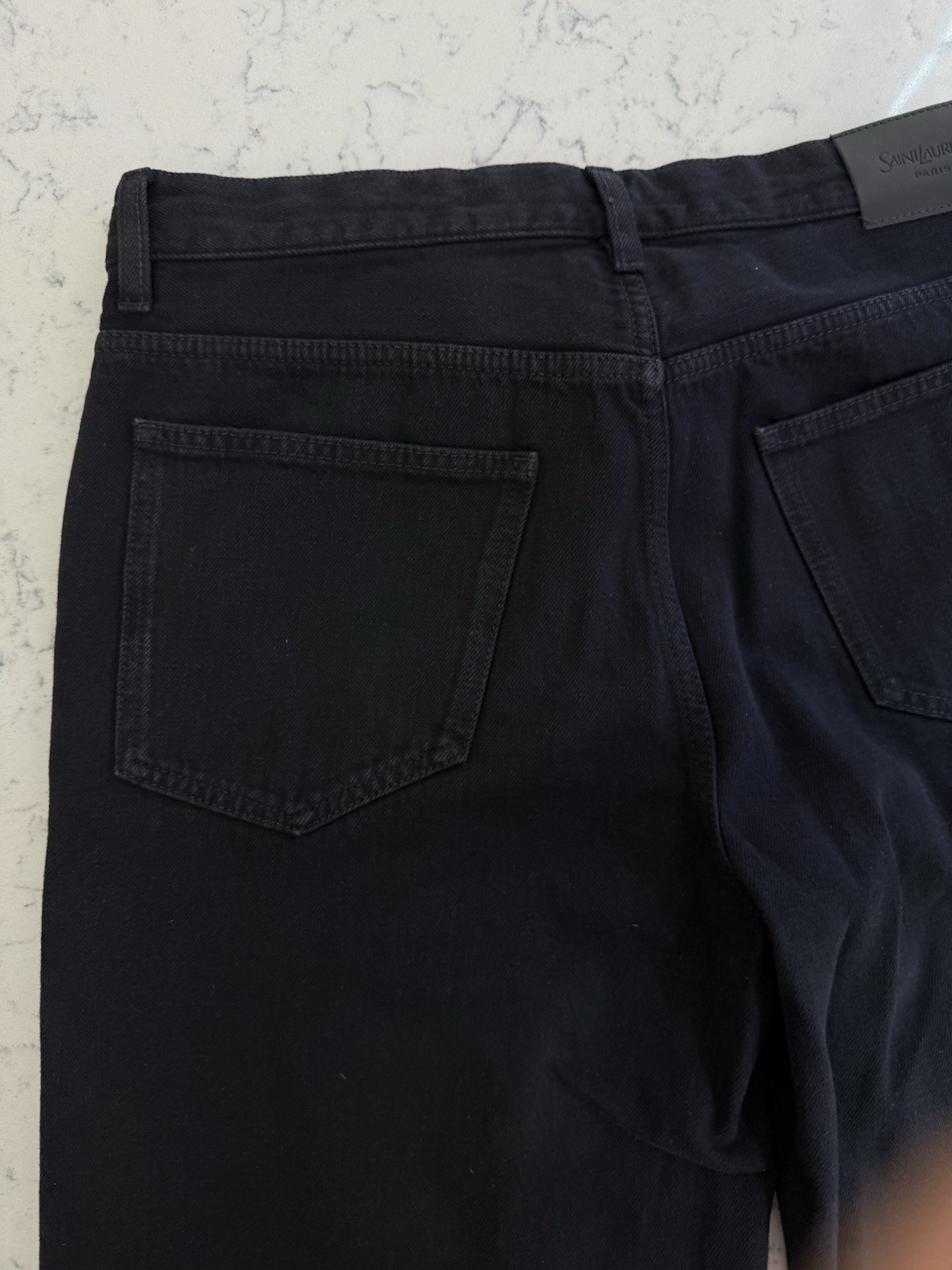 YSL BLACK JEANS 30 Straight Leg Denim Jeans