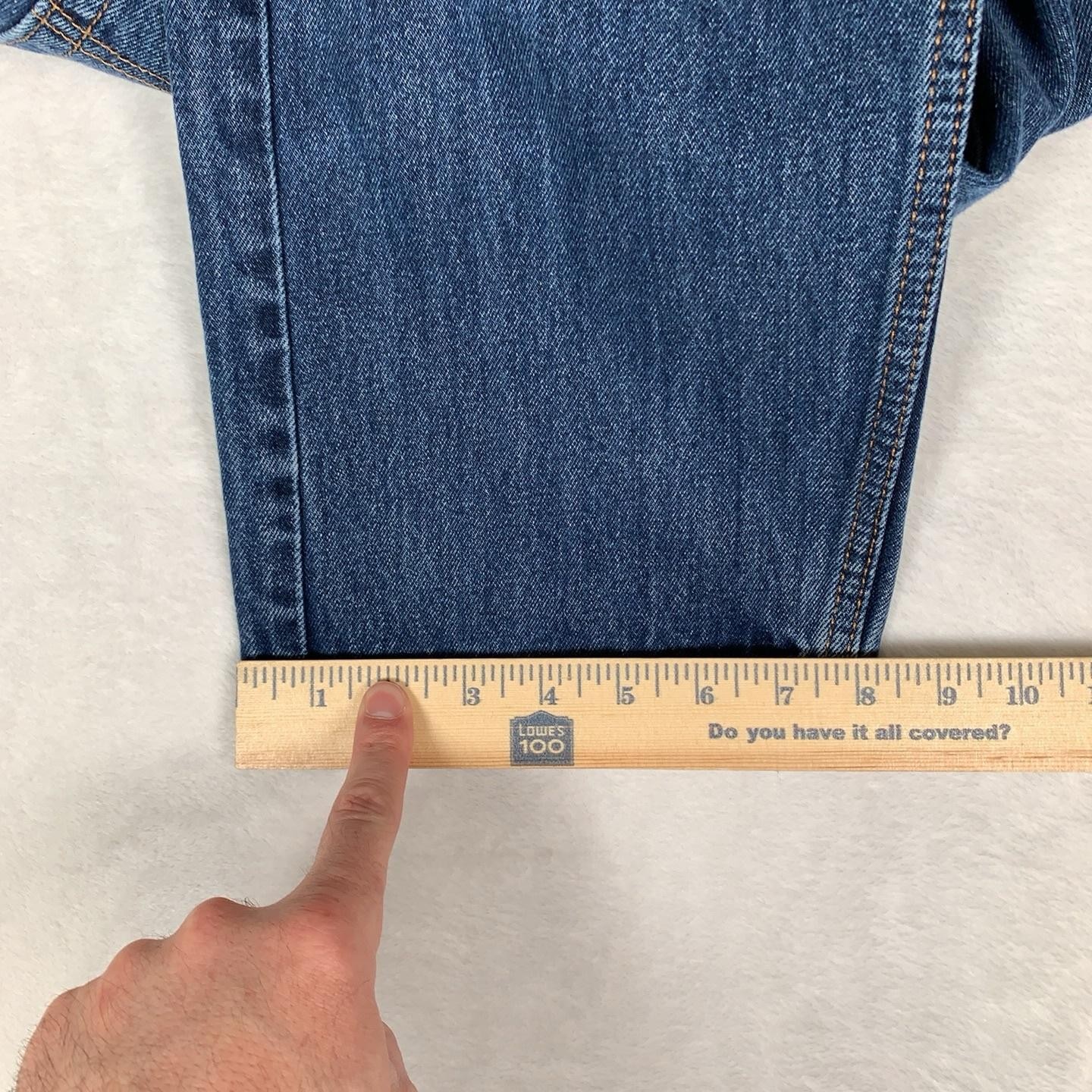 Levis 505 Regular Jeans Mens 36×29 Blue Medium Wash Straight Denim Cotton