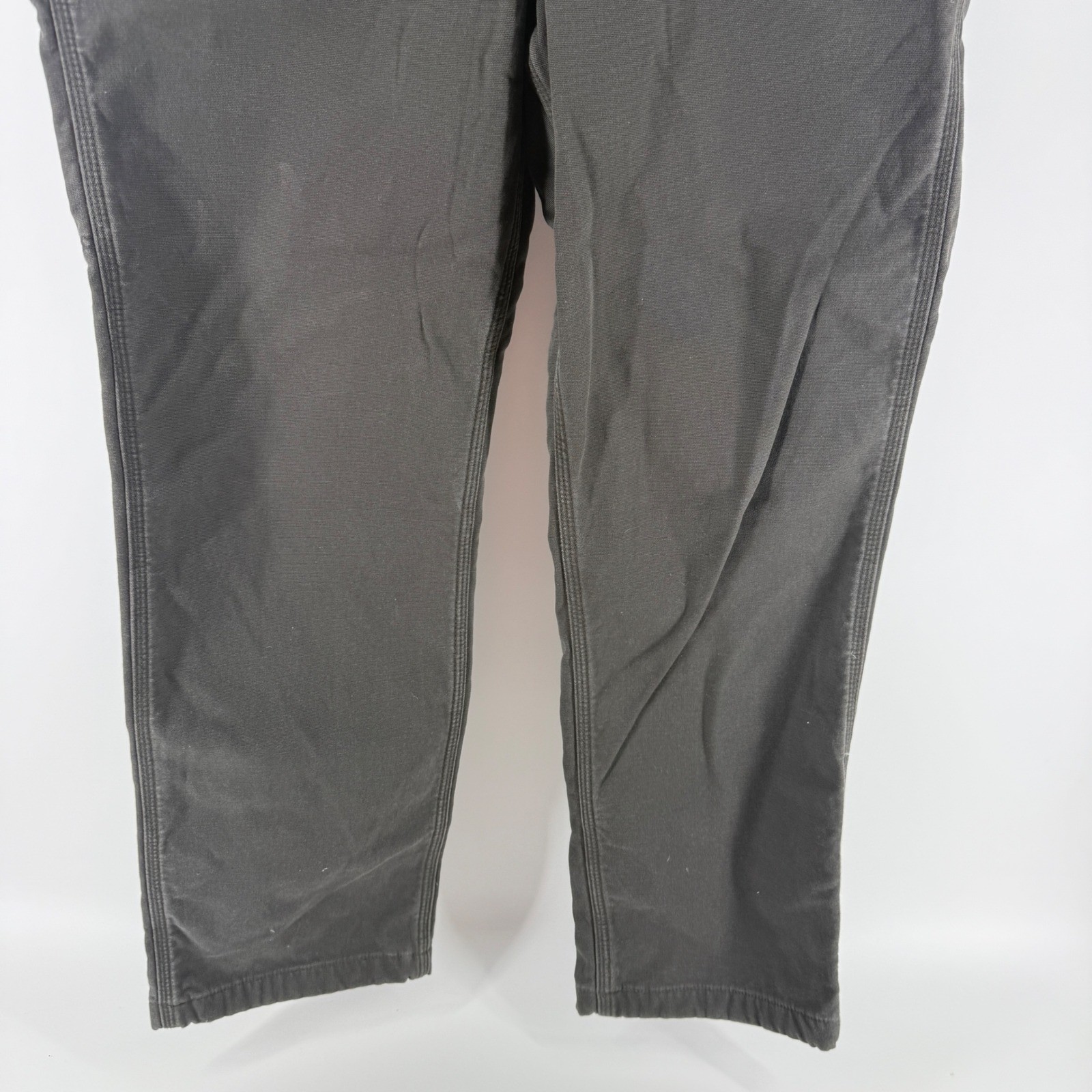 Carhartt Relaxed Fit Canvas Work Pants Mens 35×34 Gray 103342-306 Tool Pocket