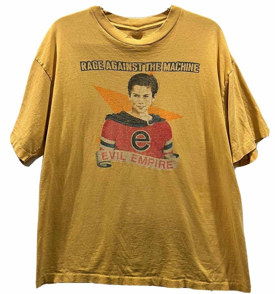 1996 Rage Against the Machine Evil Empire Shirt Yellow Unisex S-5XL 20D1350