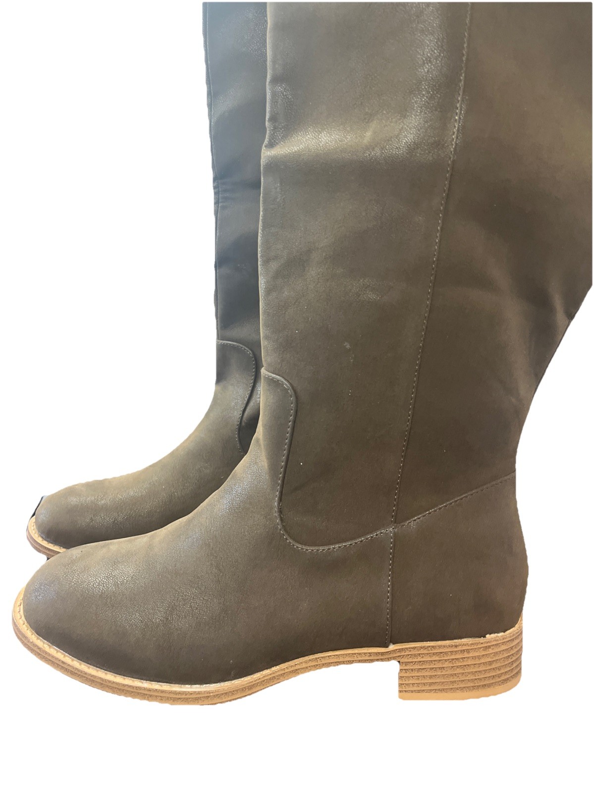 Eloquii Elements High Boots Brown Size 8.5 EW Wide Calf