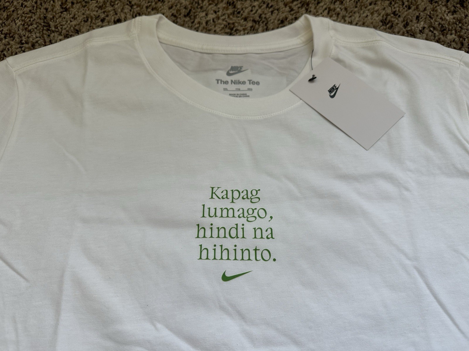 Alexandra Alex Eala NIKE By You KAPAG LUMAGO HINDI NA HIHINTO Shirt Men ASIAN 2X