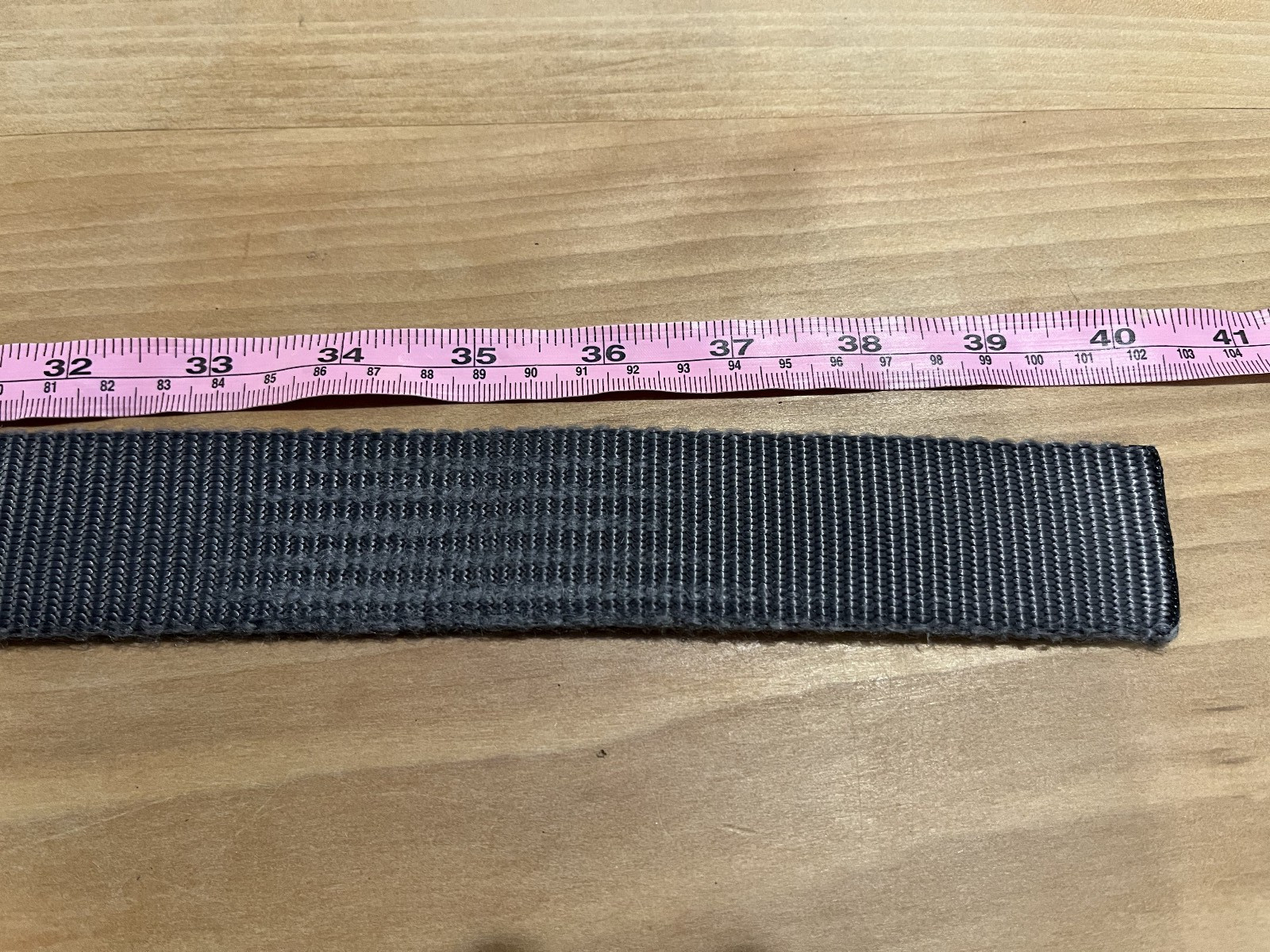 Patagonia Tech Web Belt Approx 28-36” Grey Nylon Tactical Hiking Aluminum Buckle