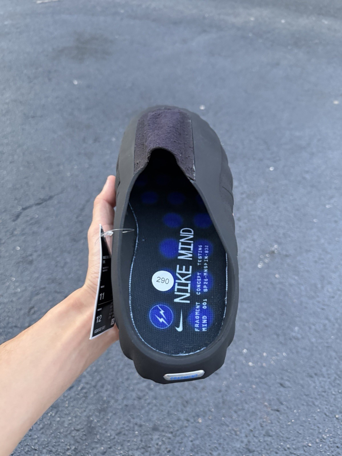 Nike Mind 001 Slide | Fragment Black | All Sizes | Without Box