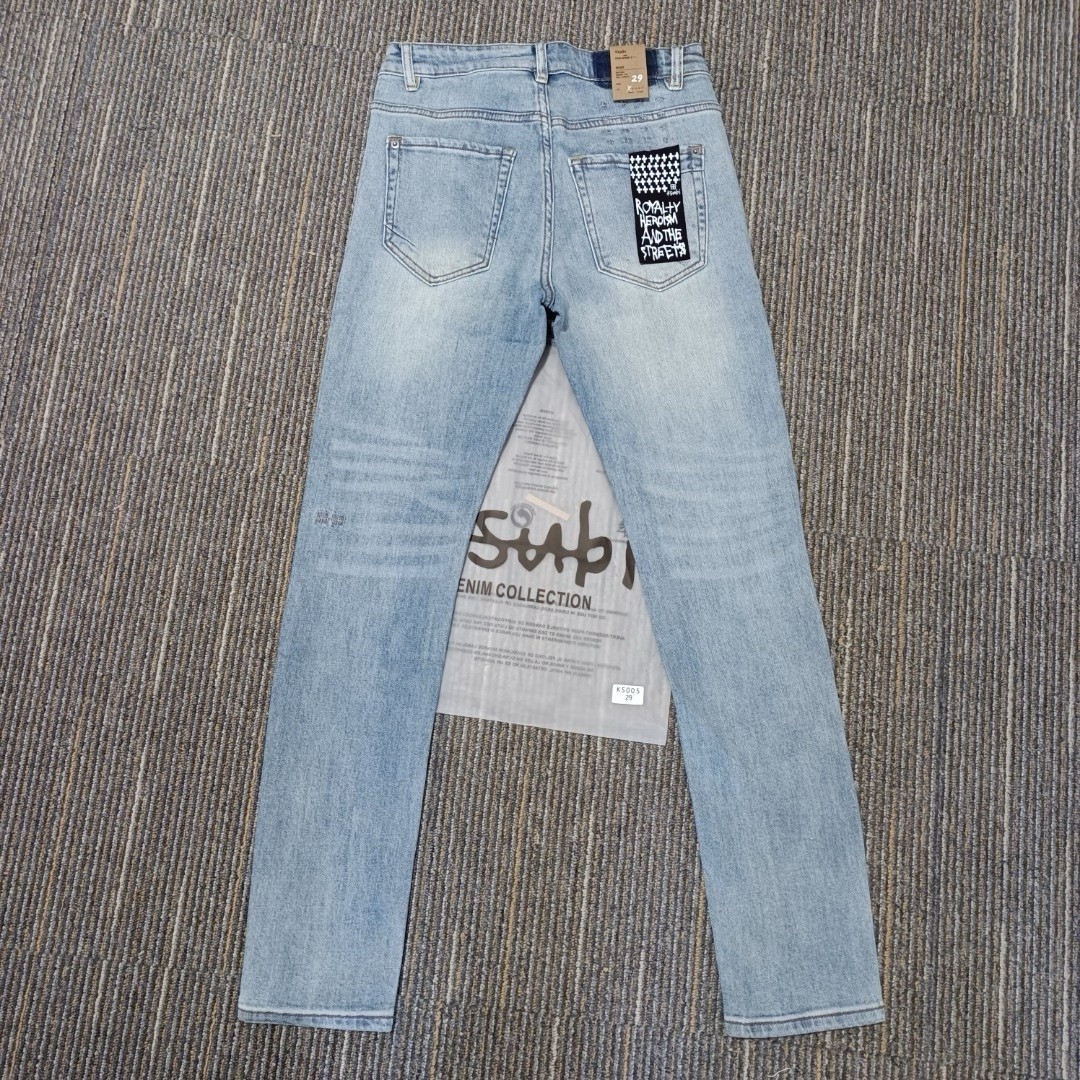KSUBI Men’s Blue Letter Printing Pants Jeans size 32 Kj13
