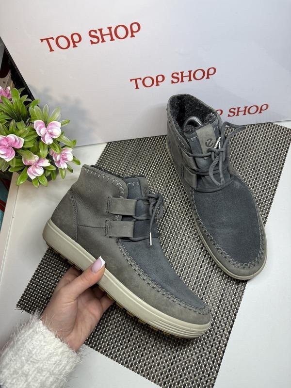 women ecco boots grey 38