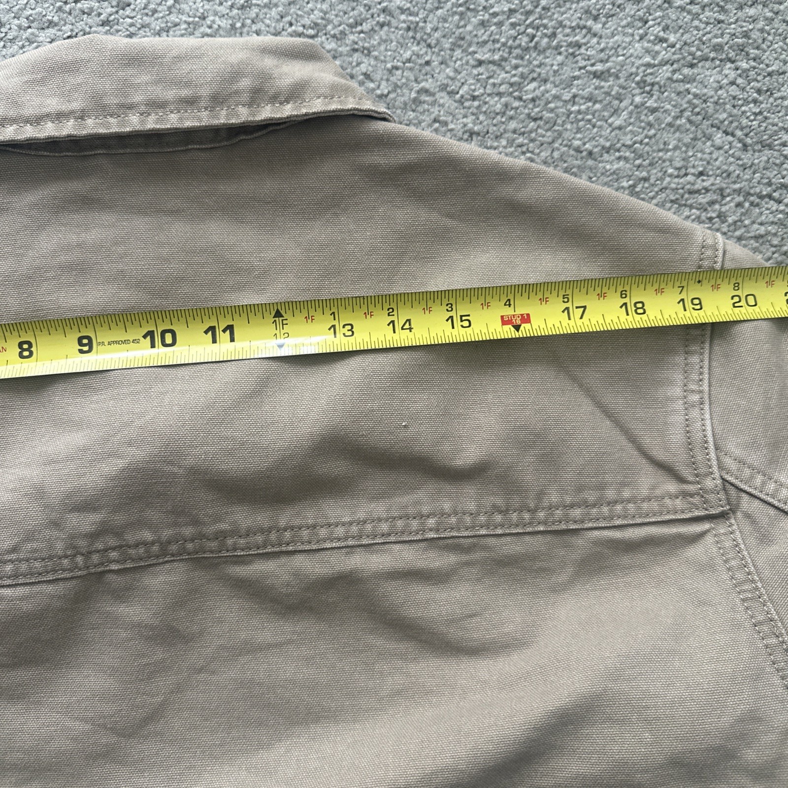 Levi’s Mechanics Full Zip Light WT Canvas Beige Tan Garage Jacket Medium
