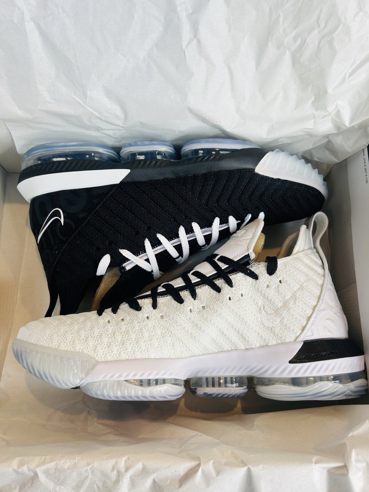 2 Pairs NIKE LEBRON XVI 16 BHM EQUALITY Home And Away Men’s 12 BQ5969 100 101