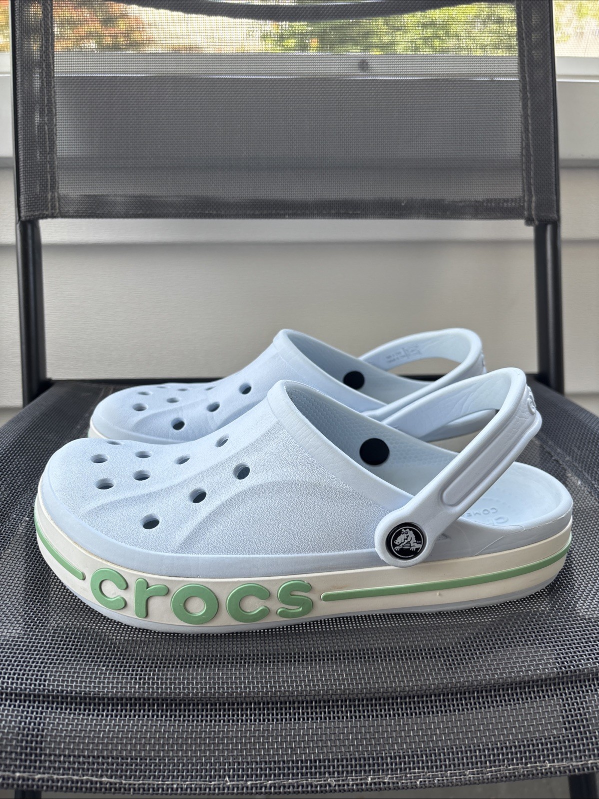 Crocs Bayaband Clogs Mineral Blue Women’s Size 9 or Men’s 7