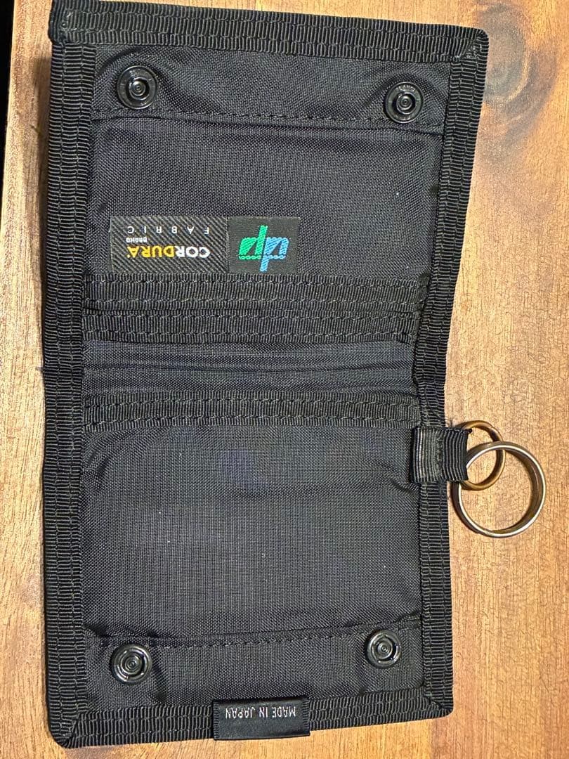 Porter Black CORDURA Bifold Wallet Ring Pocket Used